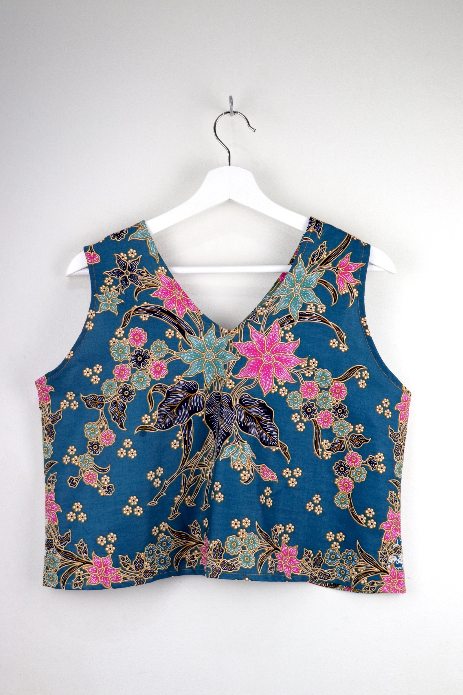 Napkin Batik Top - Teal Splash (L)