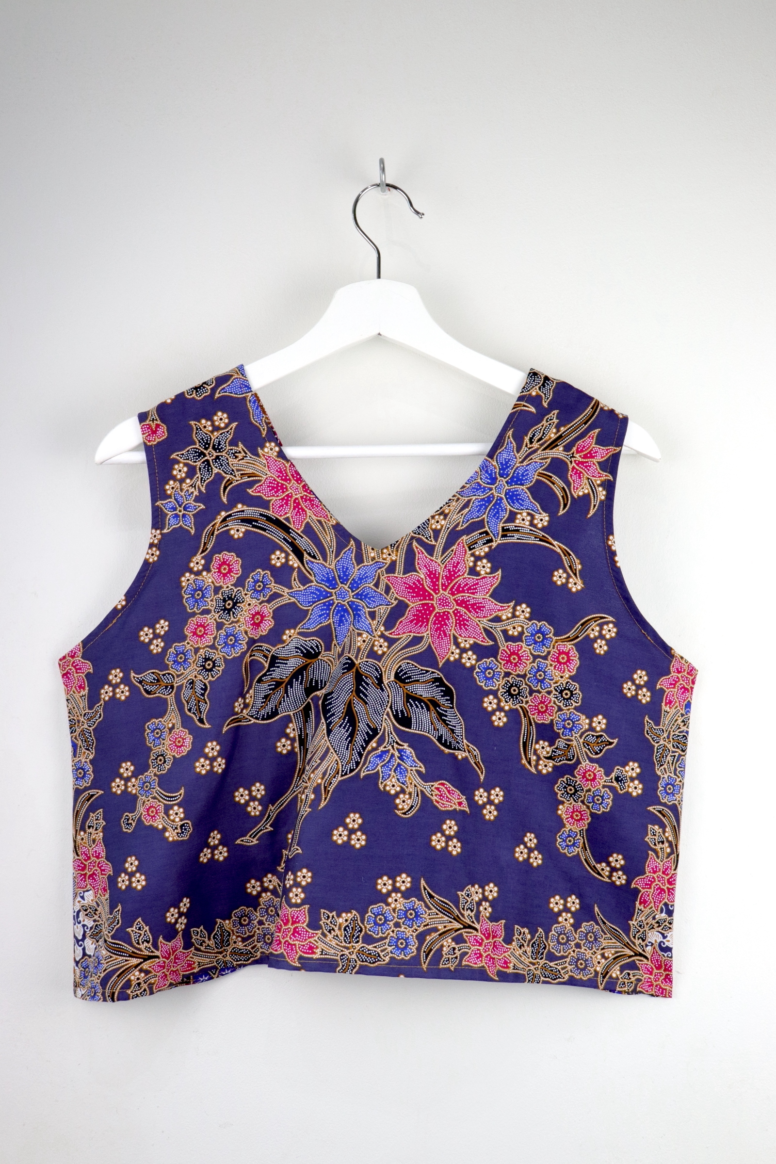Napkin Batik Top - Blueberry Sparkle (L)