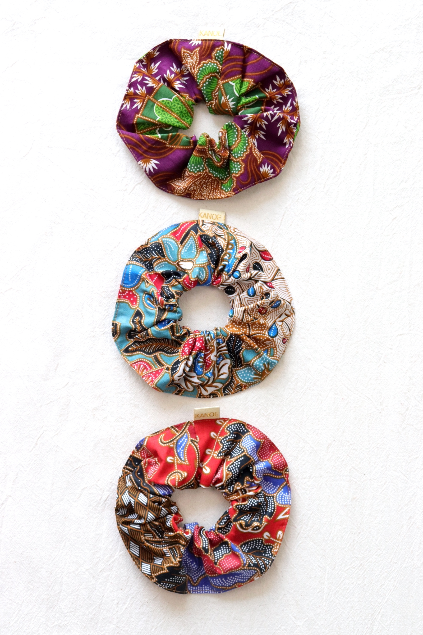 Maxi Batik Scrunchies (Set of 3) - Ube Pie