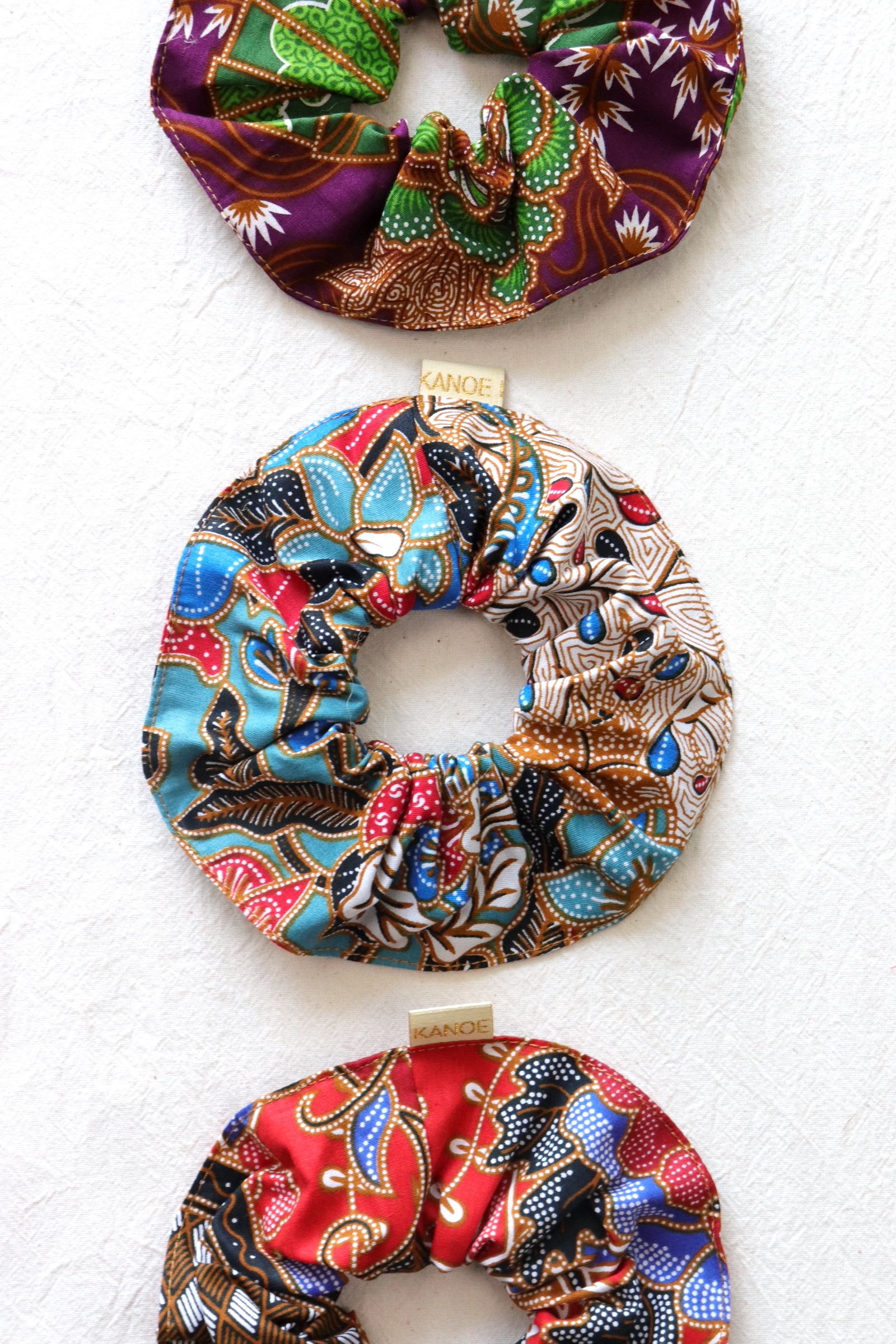 Maxi Batik Scrunchies (Set of 3) - Ube Pie