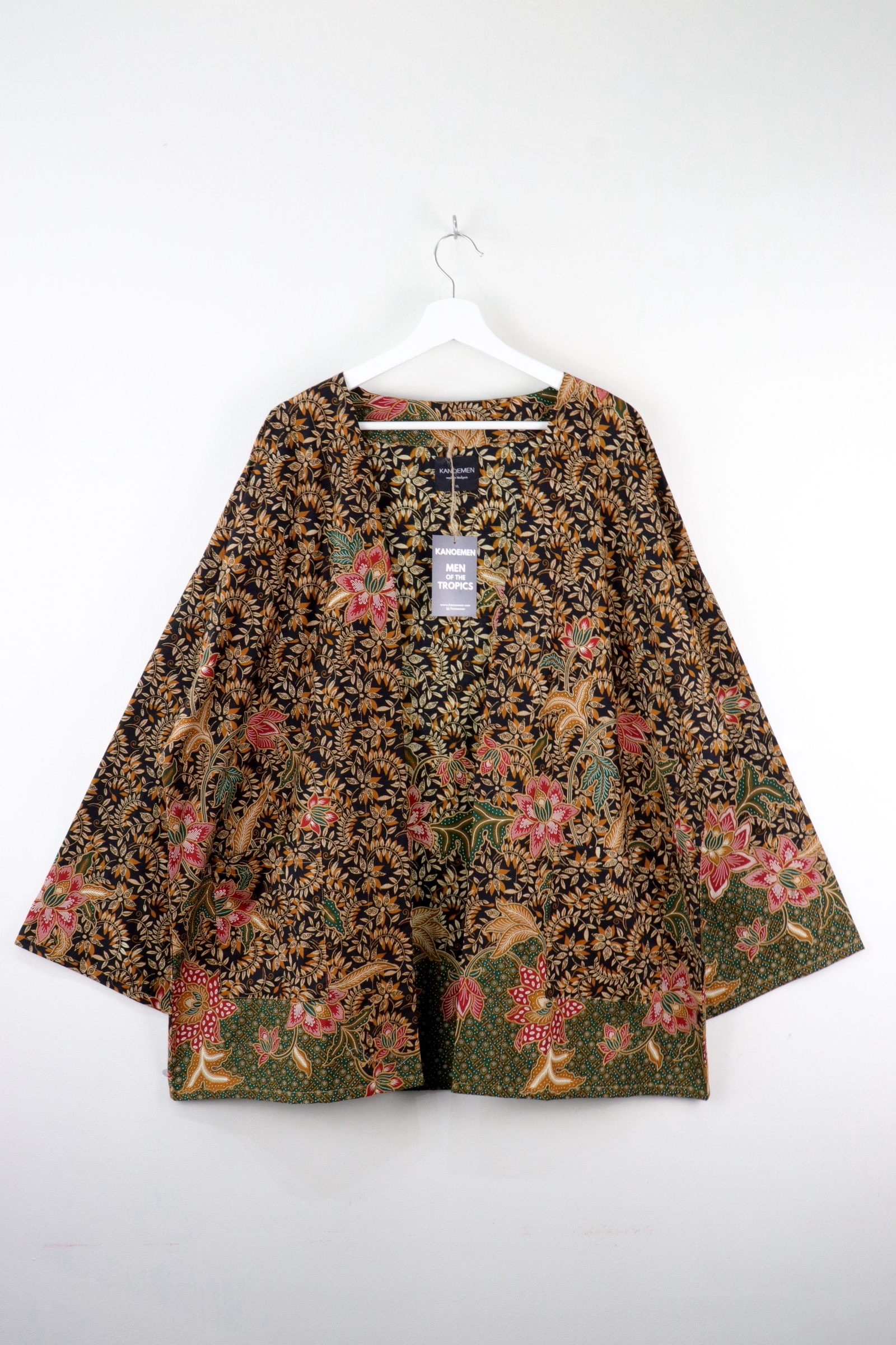 KANOEMEN Batik Kimono Basic - Black Chestnut
