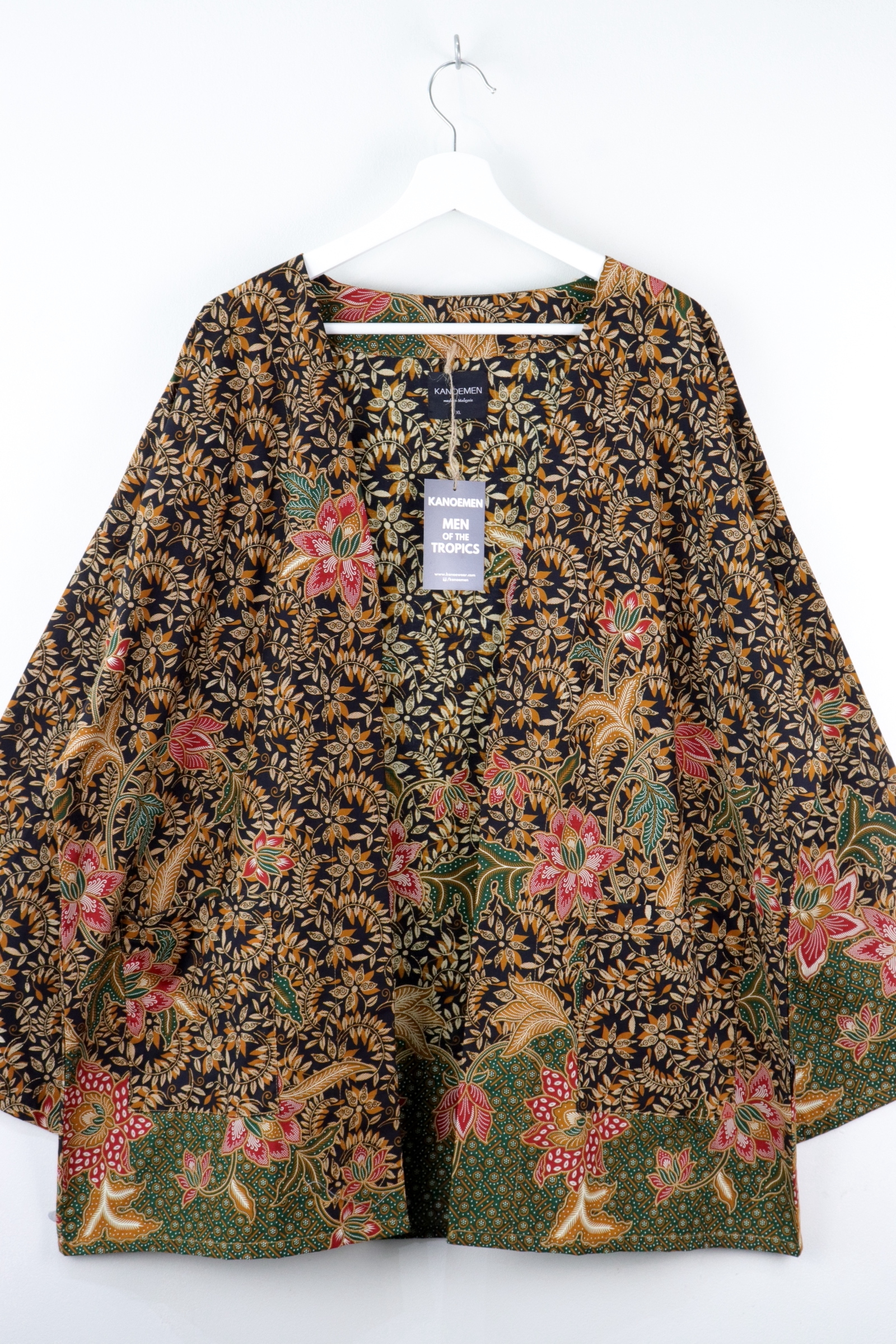 KANOEMEN Batik Kimono Basic - Black Chestnut