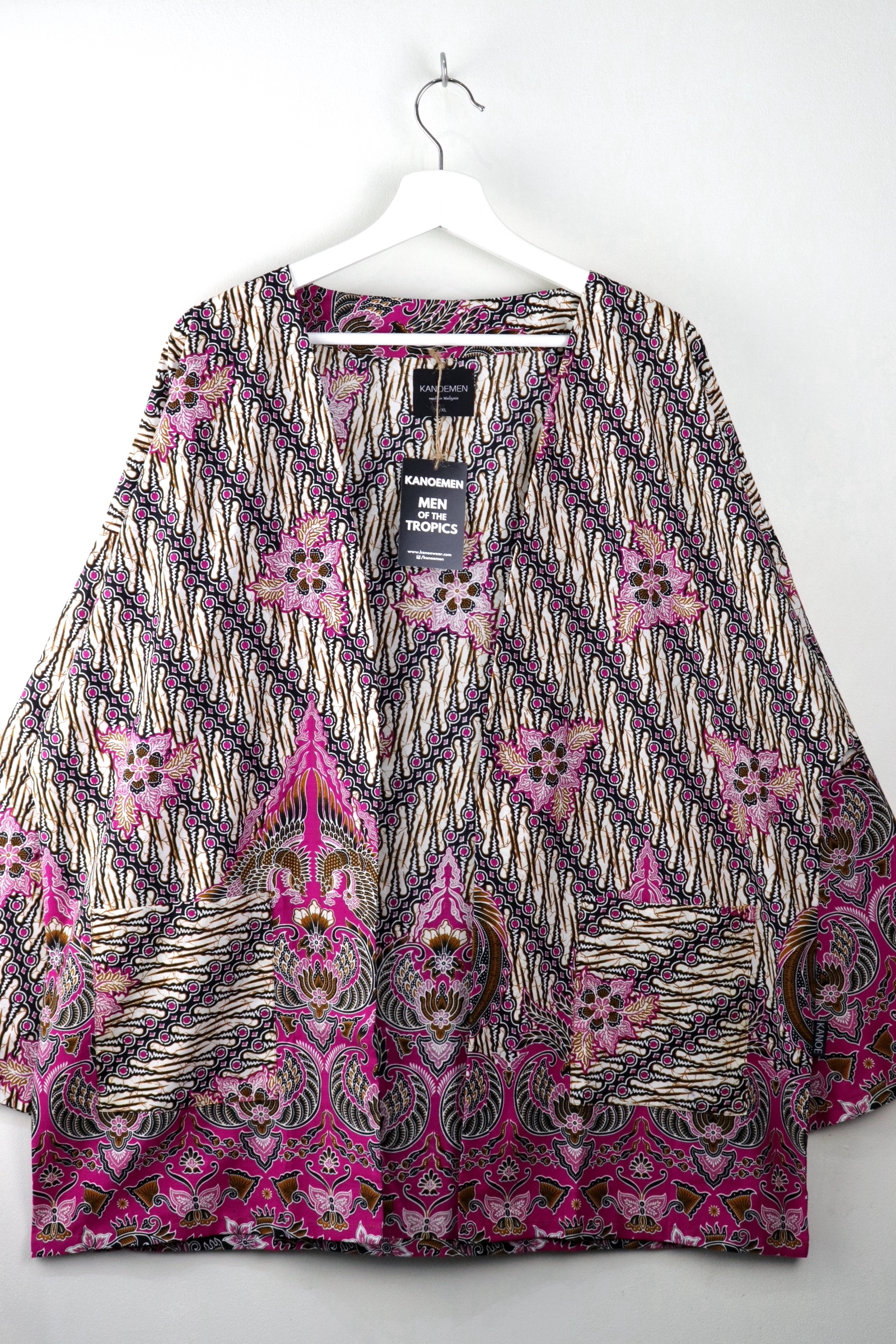 KANOEMEN Batik Kimono Basic - Dragonfruit