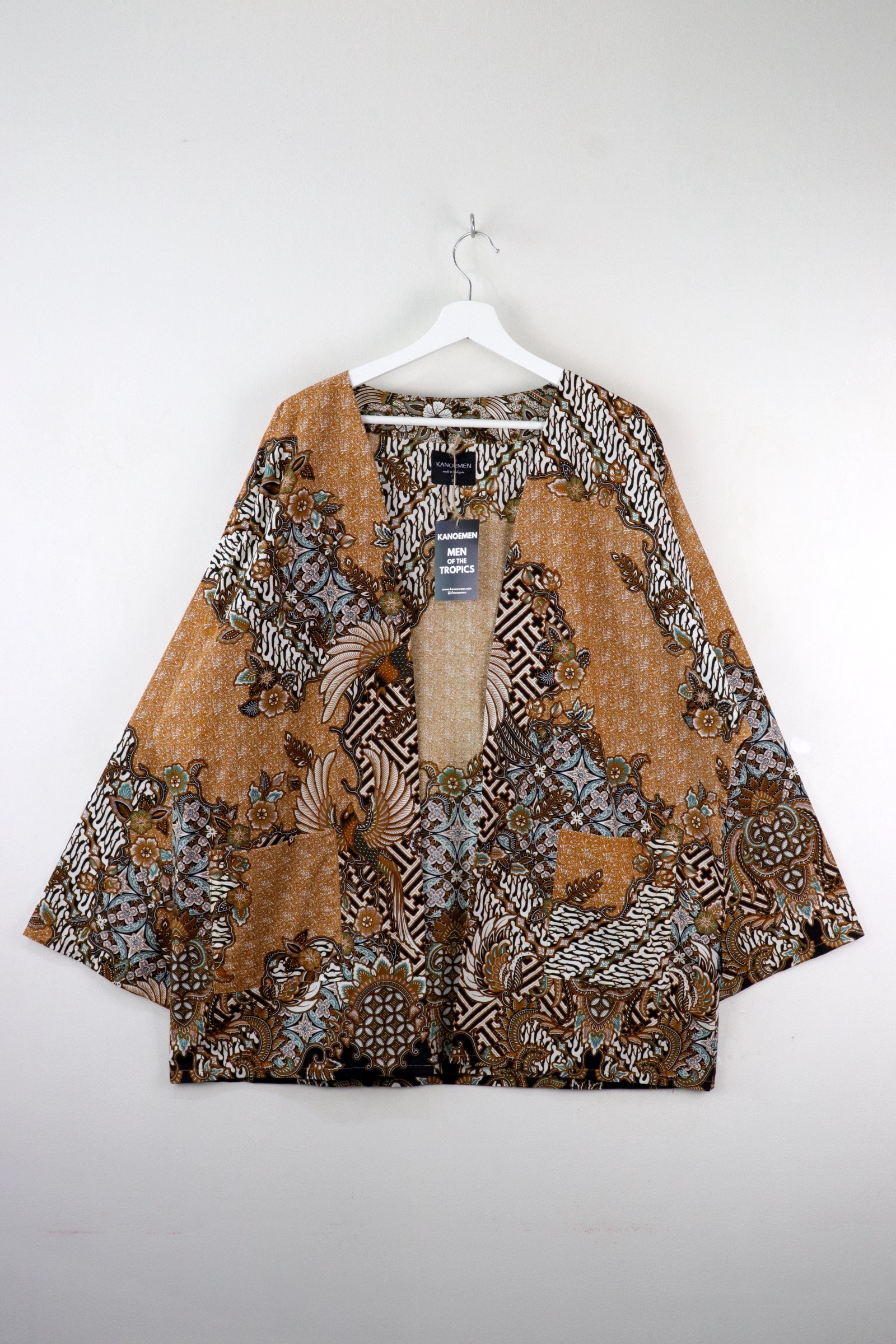 KANOEMEN Batik Kimono Basic - Oak Wood