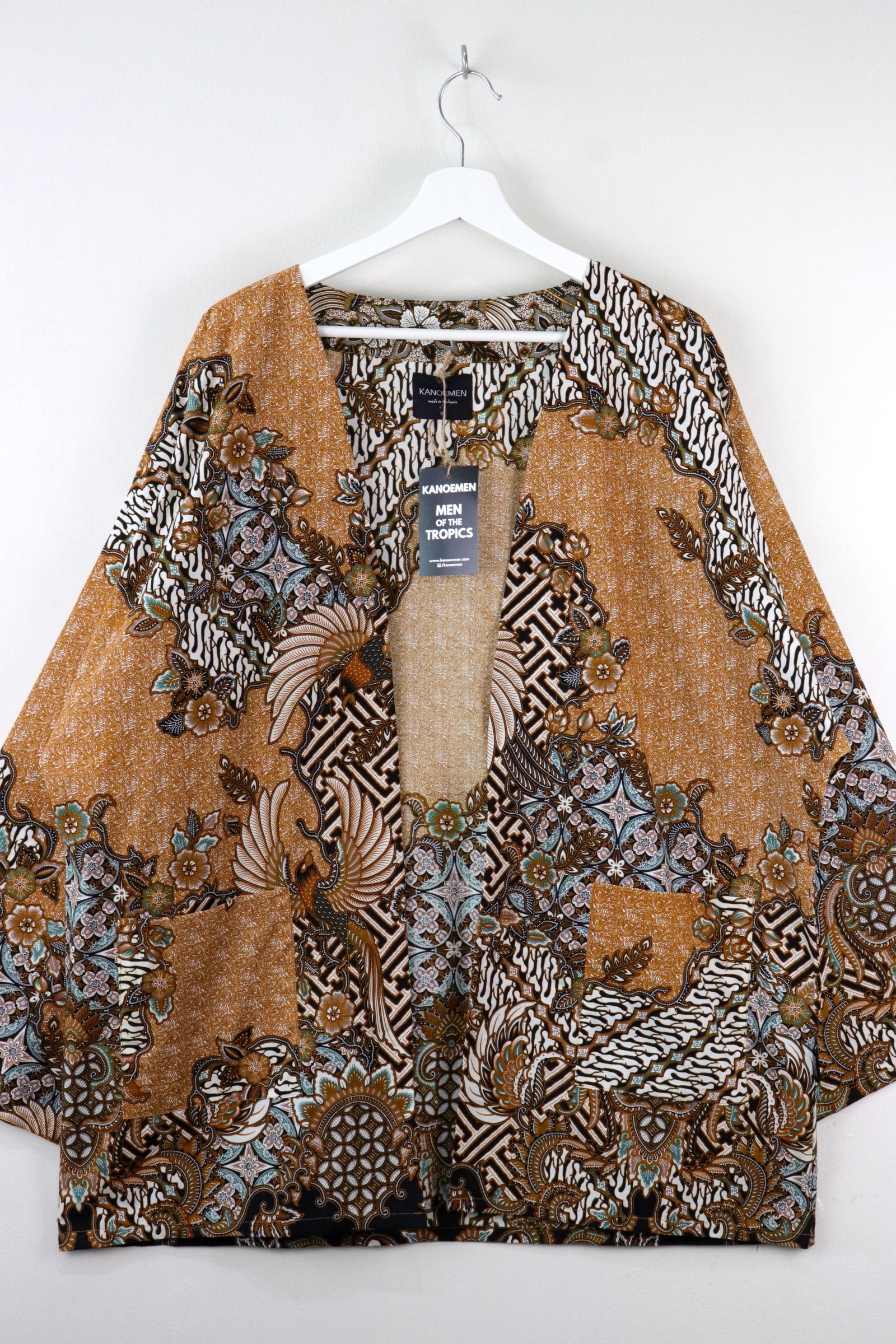 KANOEMEN Batik Kimono Basic - Oak Wood