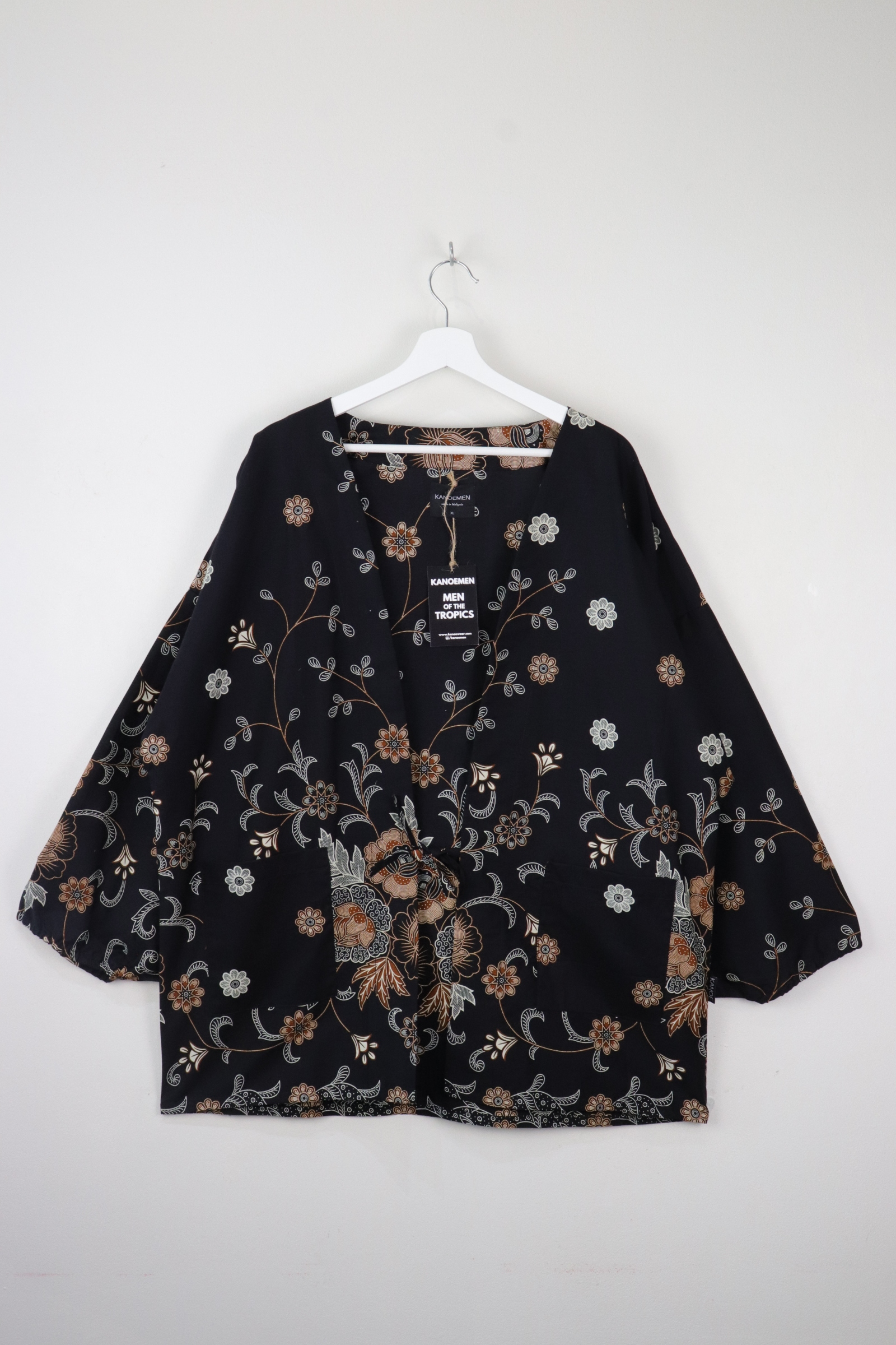 KANOEMEN Batik Kimono Signature - Charcoal Stone