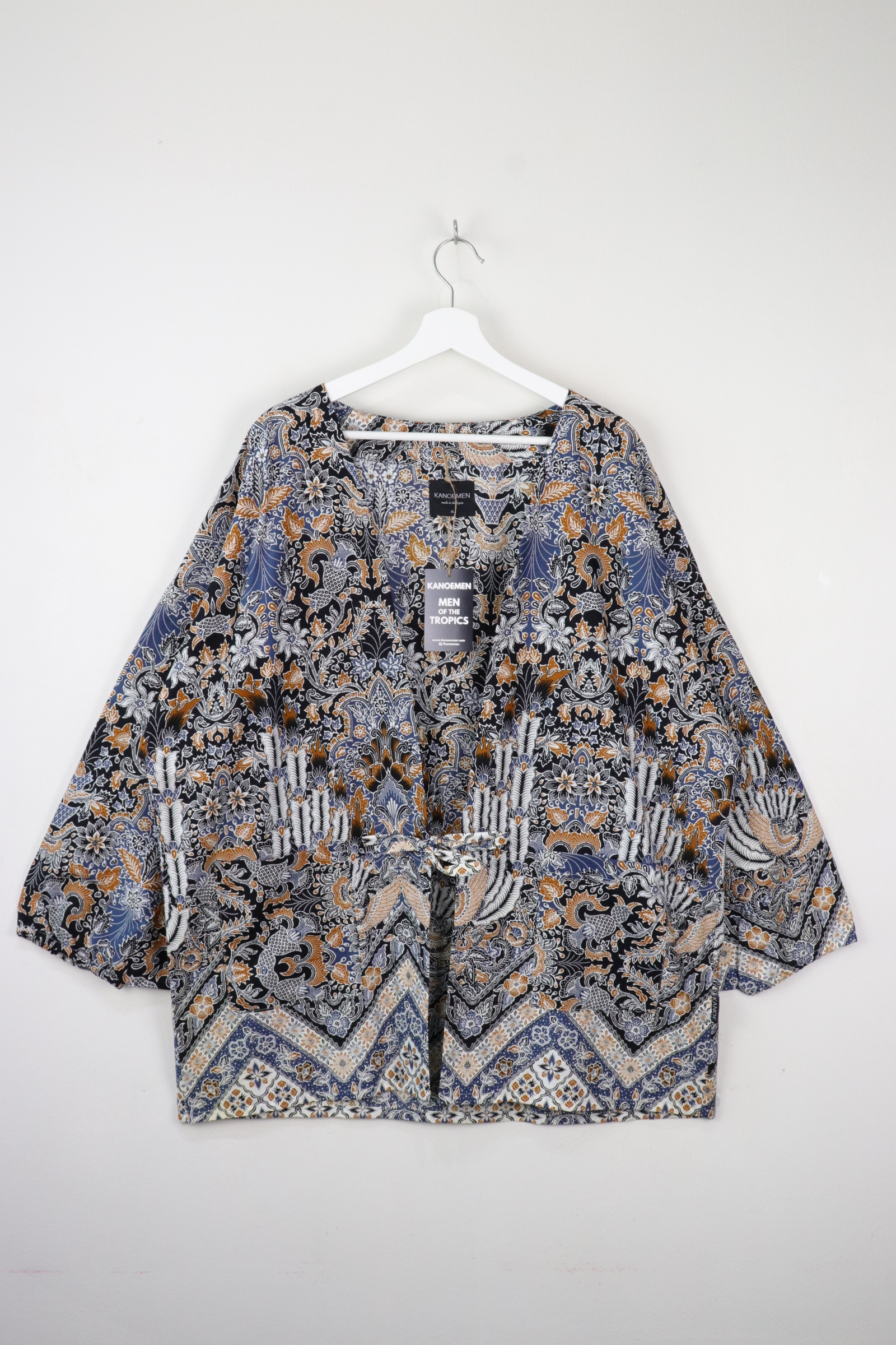 KANOEMEN Batik Kimono Signature - Ash Stone