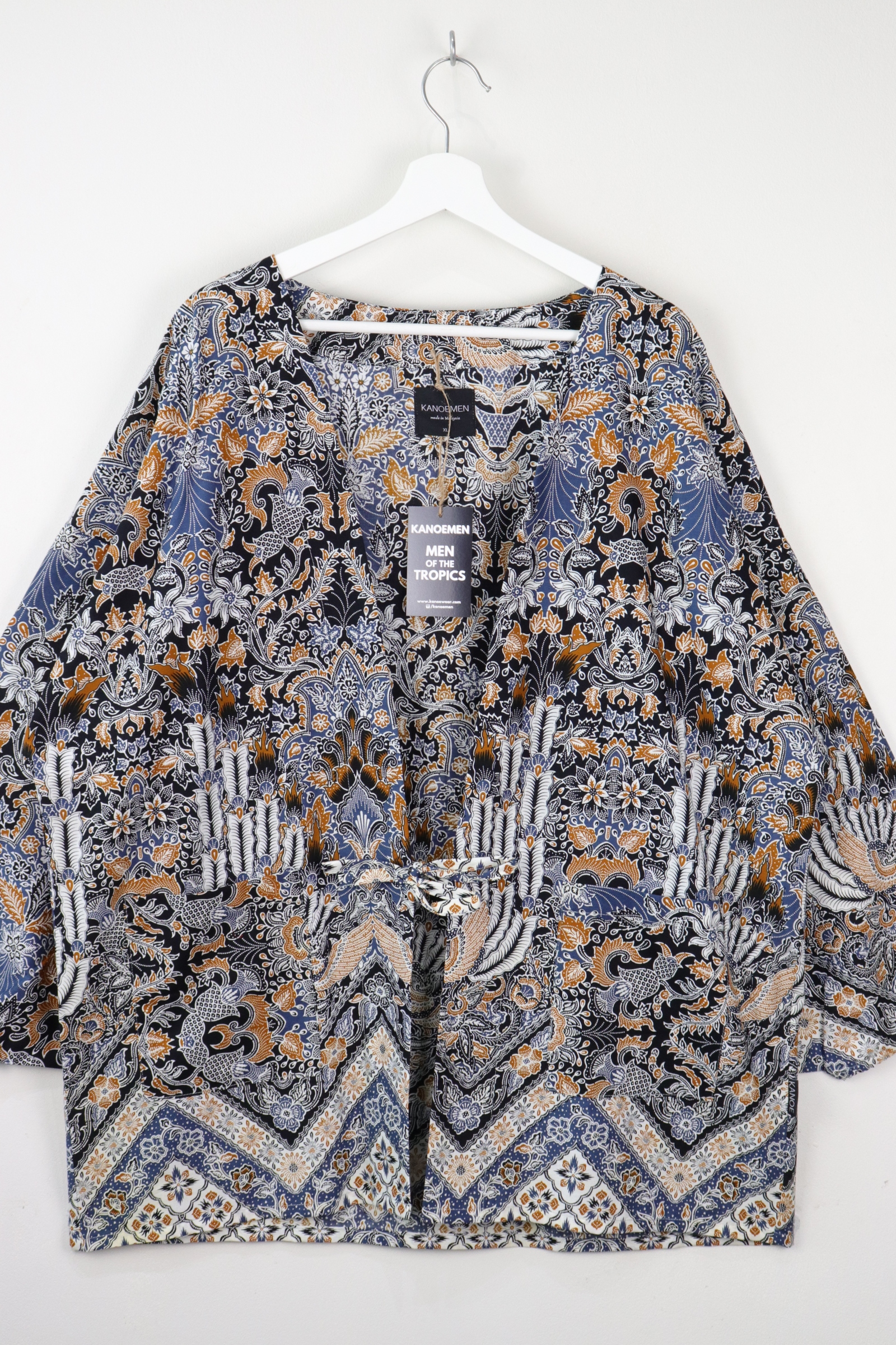 KANOEMEN Batik Kimono Signature - Ash Stone