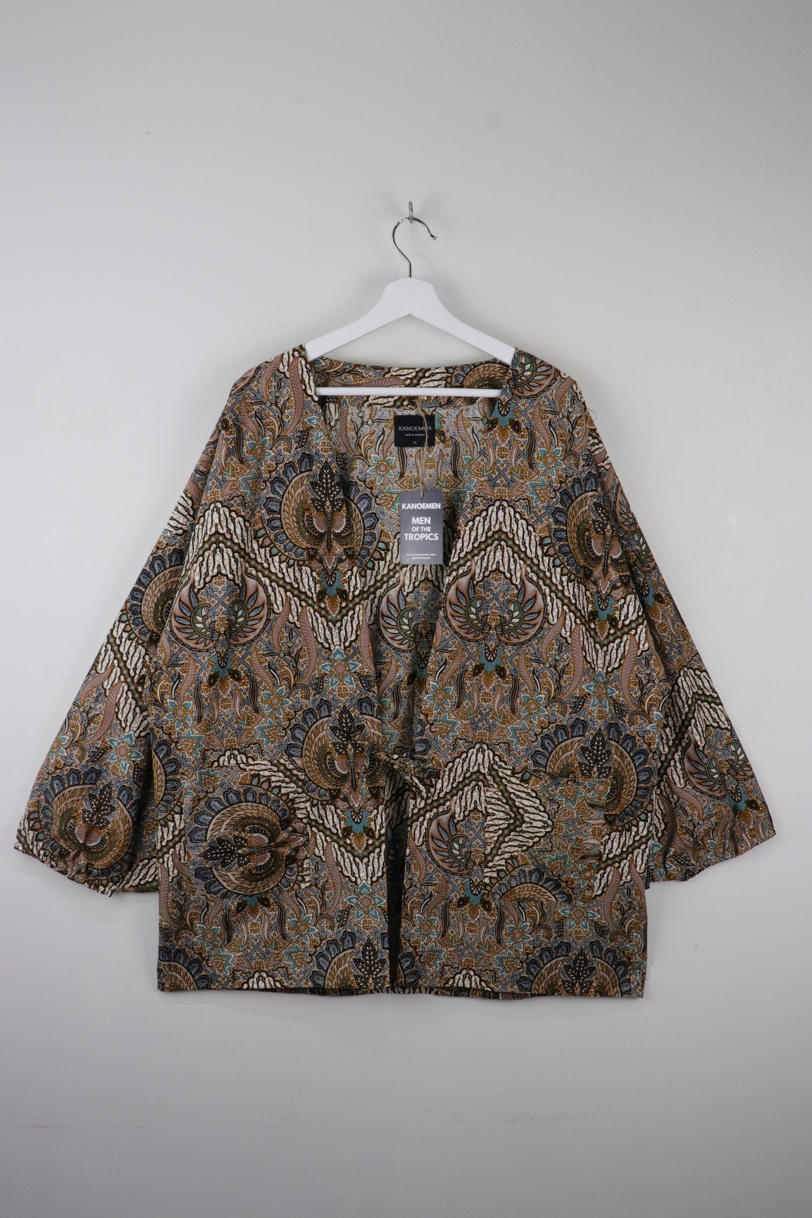 KANOEMEN Batik Kimono Signature - Stormy Sand