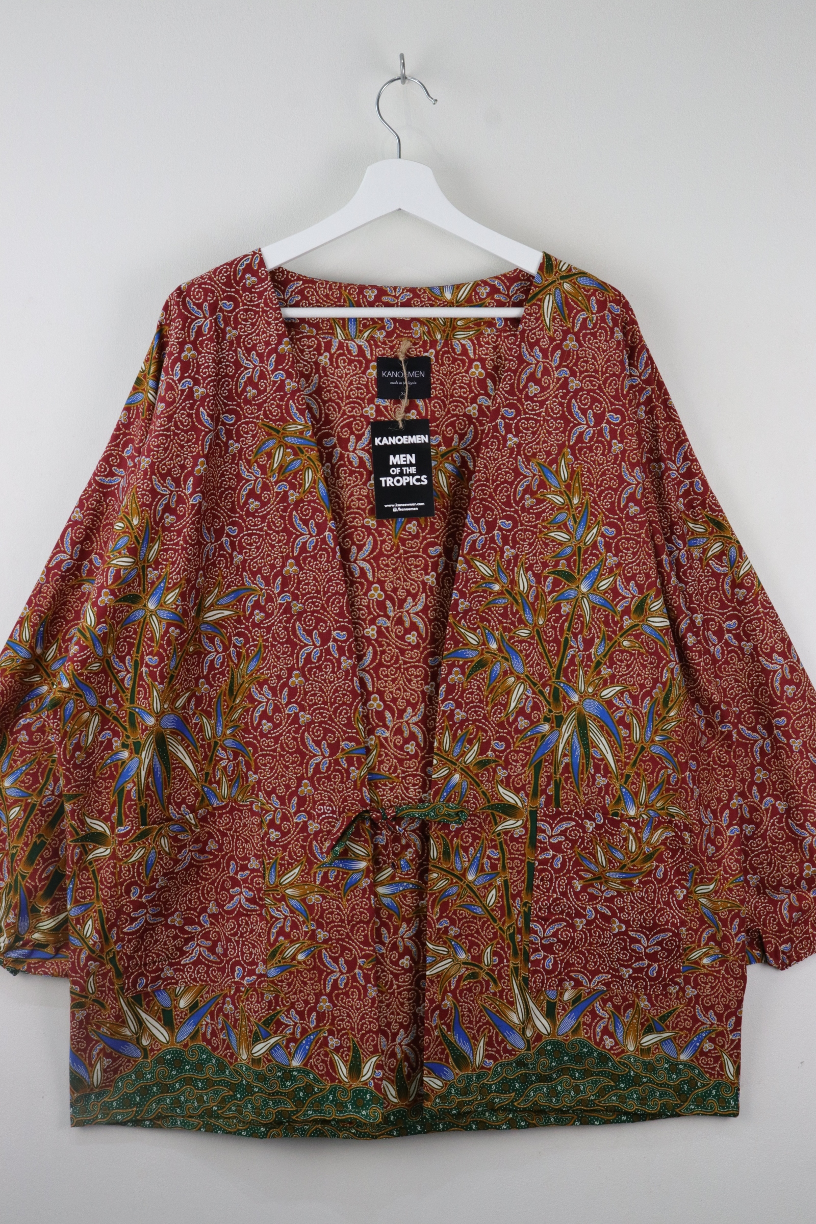 KANOEMEN Batik Kimono Signature - Ruby Fire