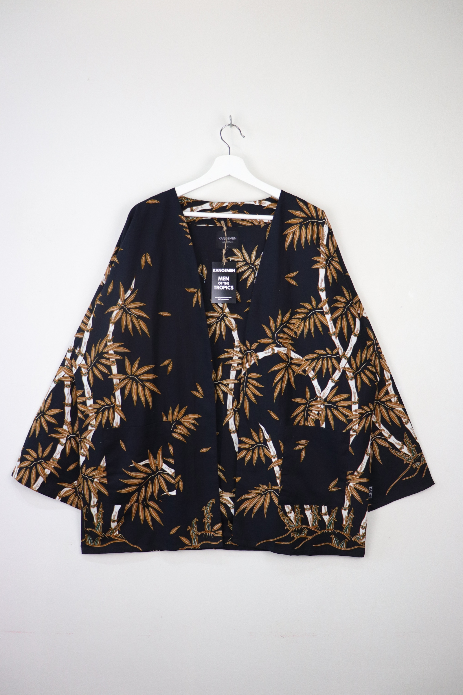 KANOEMEN Basic Batik Kimono - Bamboo Stone