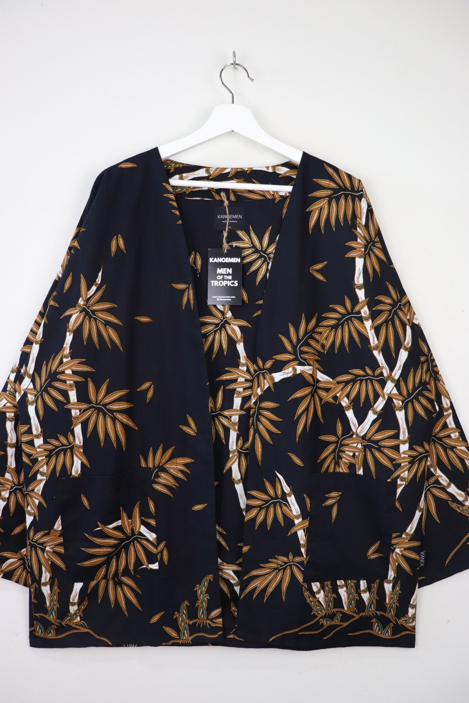 KANOEMEN Basic Batik Kimono - Bamboo Stone