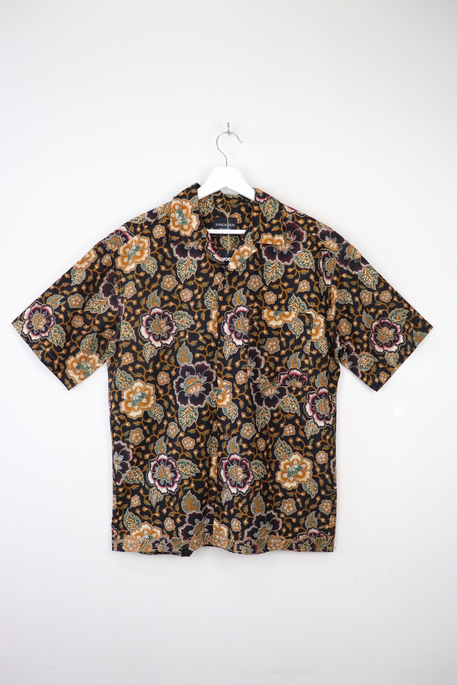 KANOEMEN Open Collar Batik Shirt - Aspen [  M L  ] 