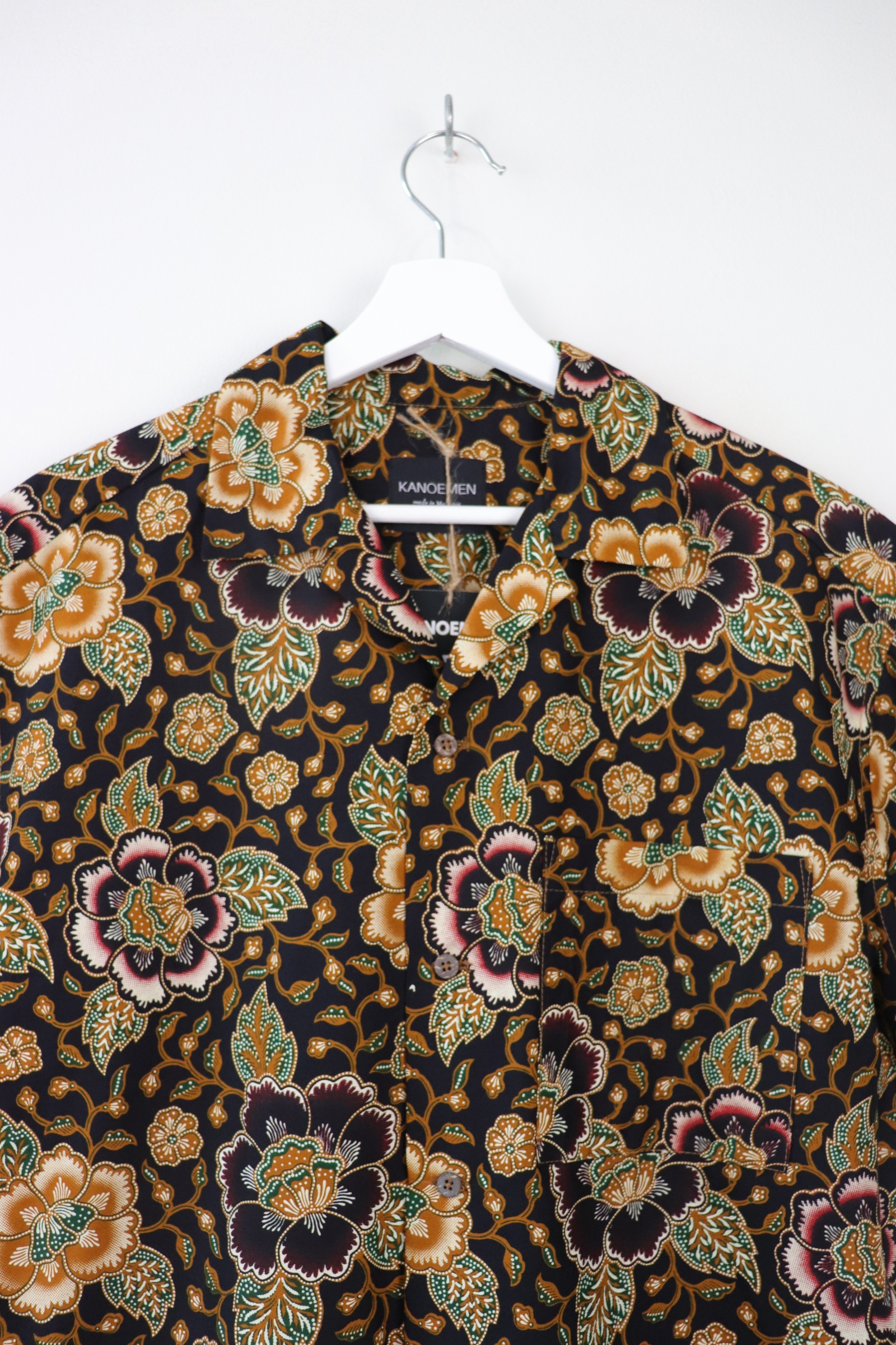 KANOEMEN Open Collar Batik Shirt - Aspen [  M L  ] 