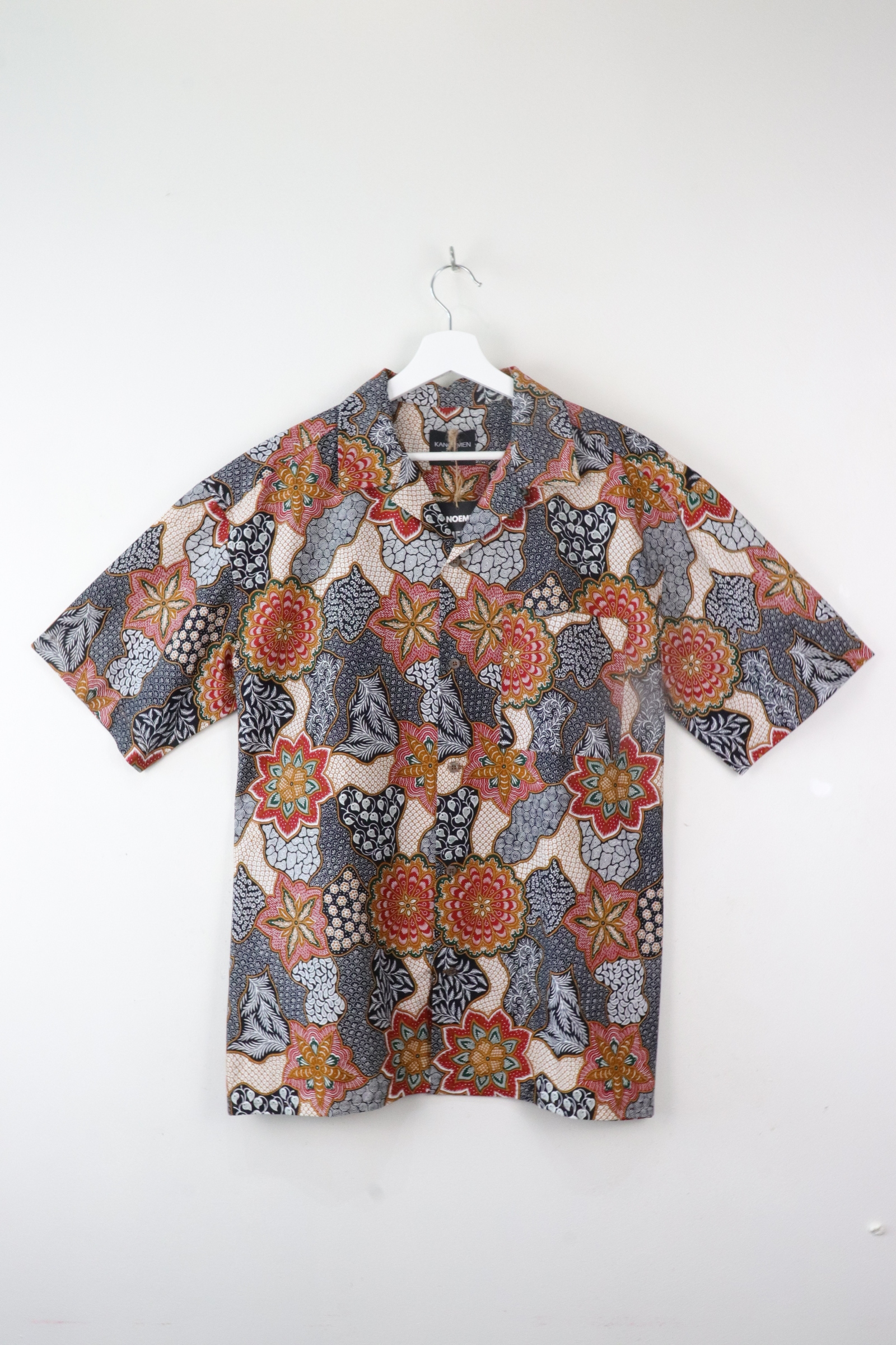 KANOEMEN Open Collar Batik Shirt - Marlow [  XL  ] 