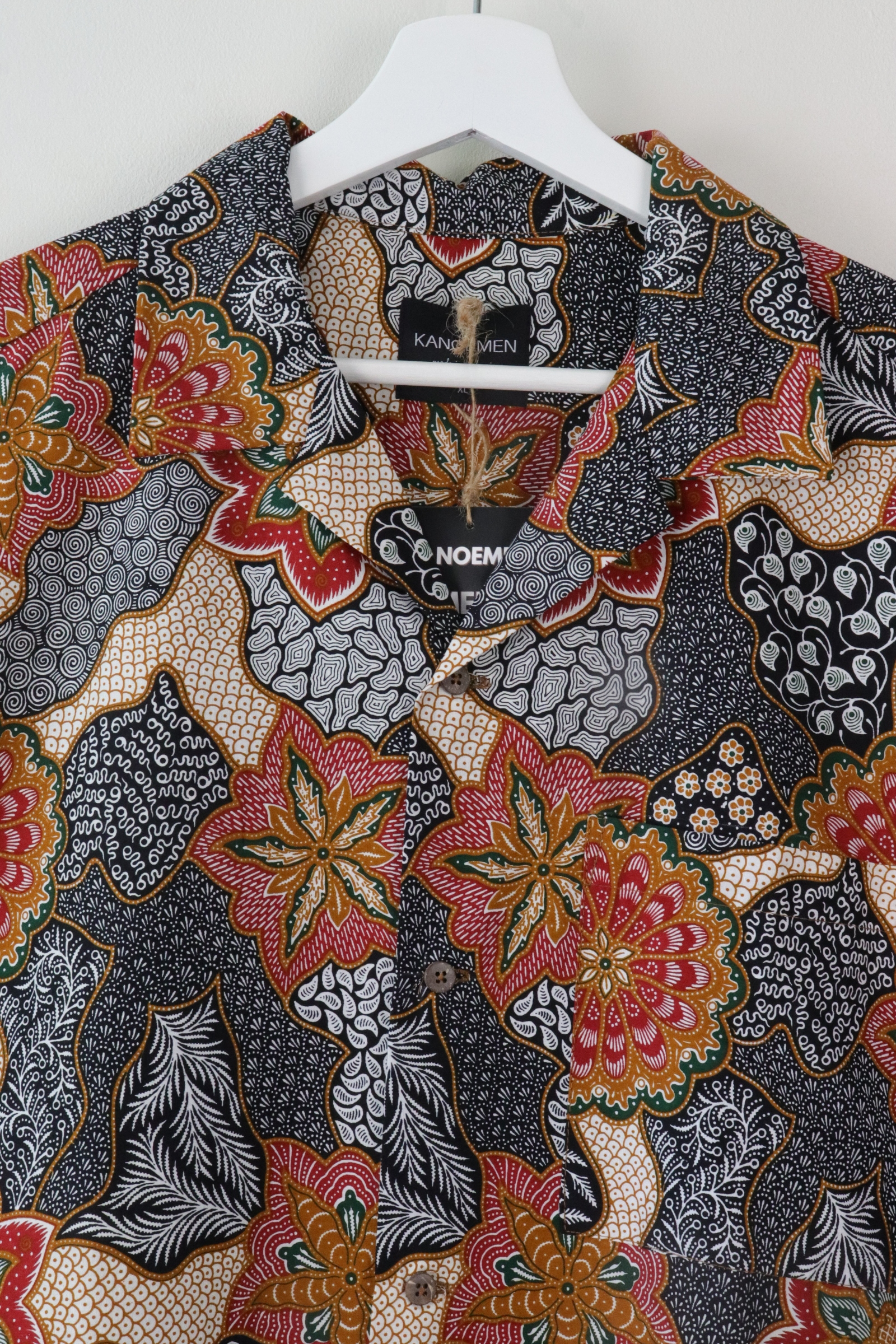 KANOEMEN Open Collar Batik Shirt - Marlow [  XL  ] 