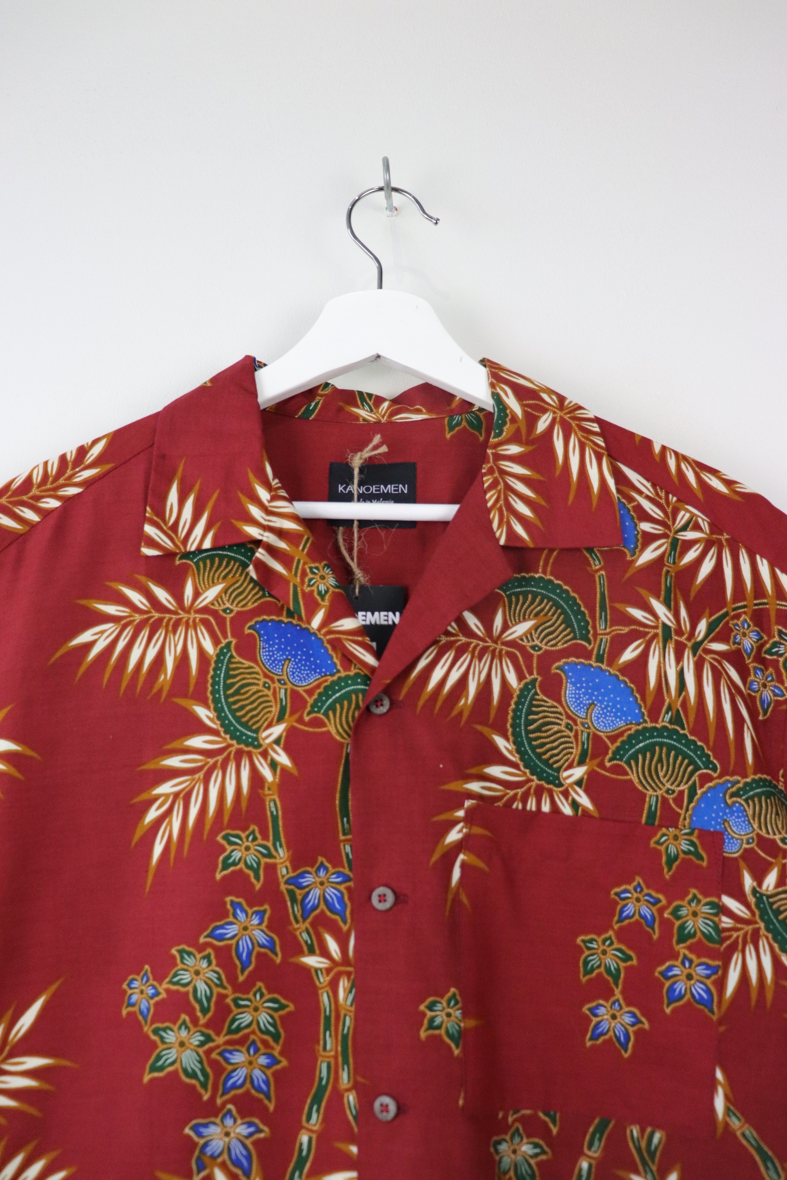 KANOEMEN Open Collar Batik Shirt - Roosevelt [ S M L  ] 