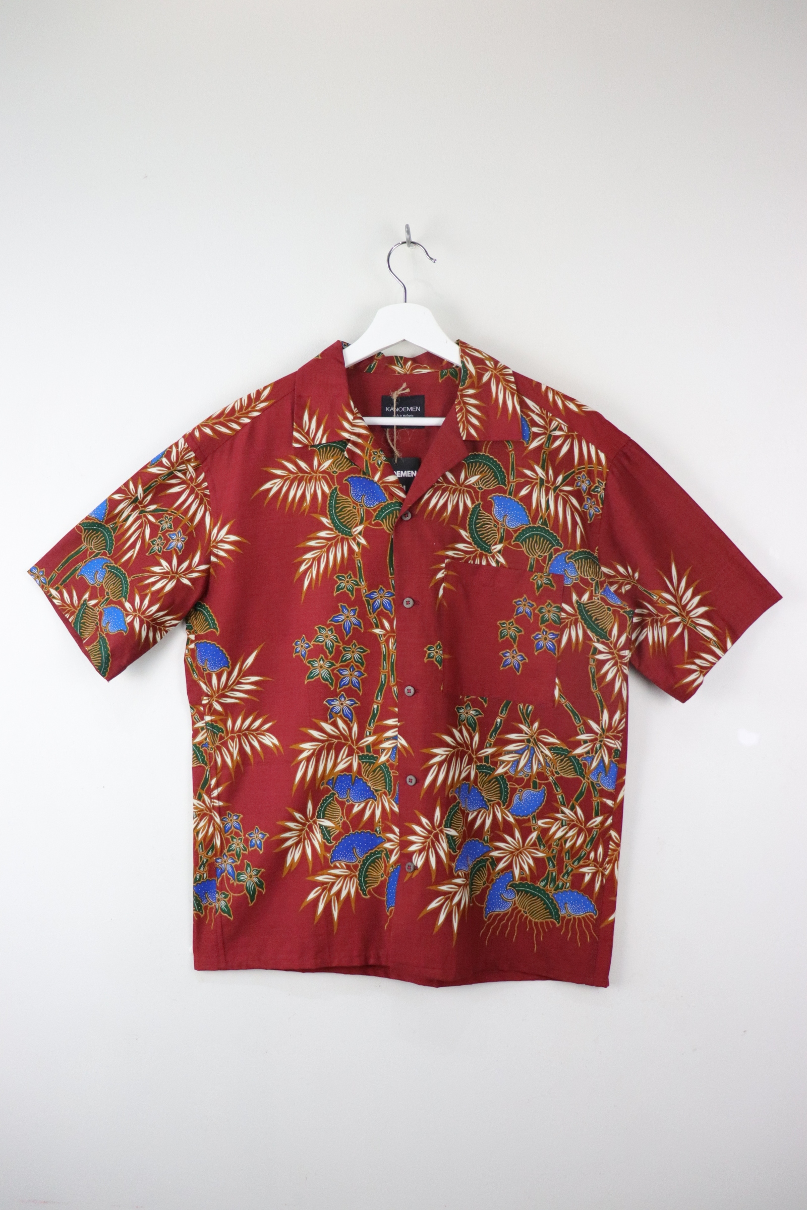 KANOEMEN Open Collar Batik Shirt - Roosevelt [ S M L  ] 