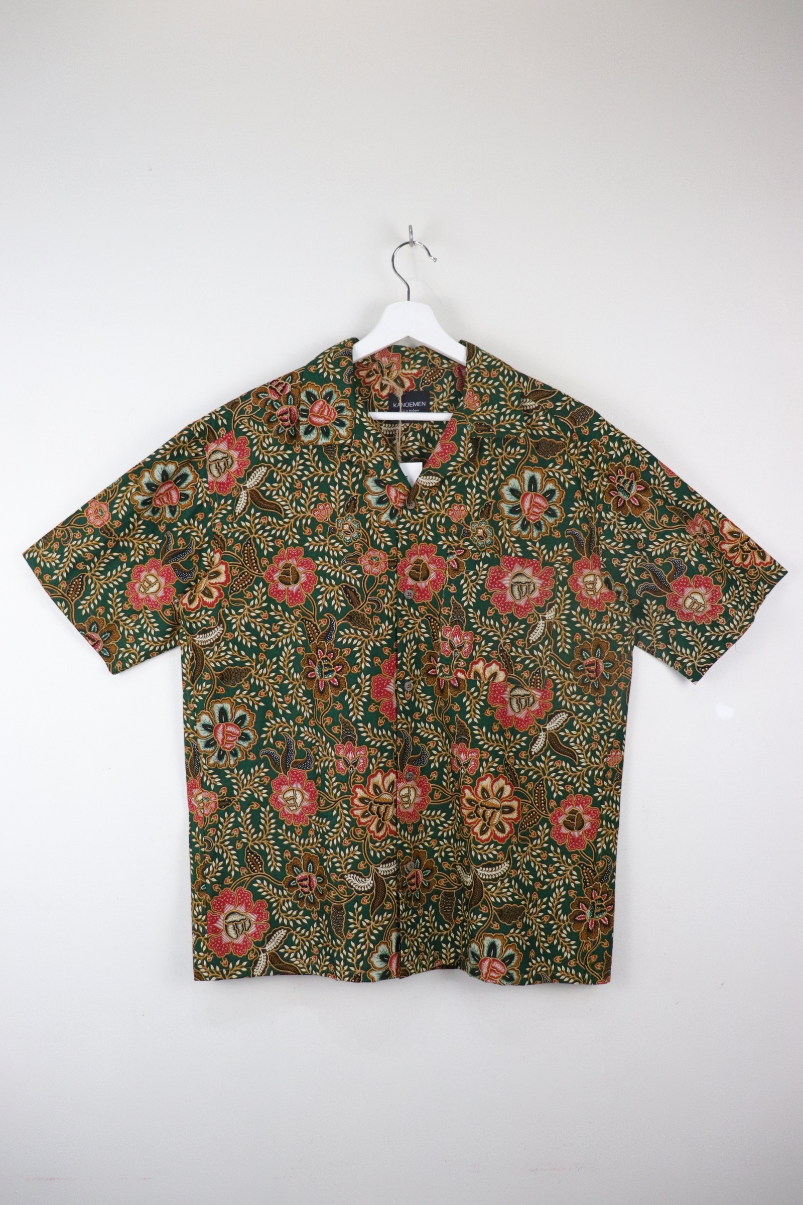 KANOEMEN Open Collar Batik Shirt - Herb Garden [ M L XL ] 