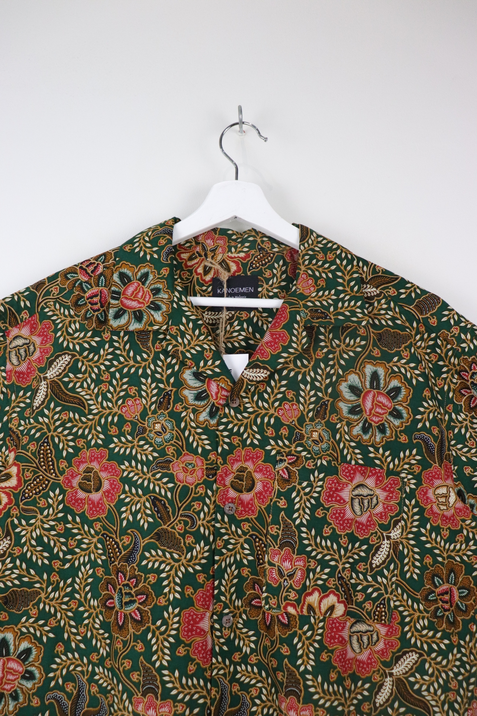 KANOEMEN Open Collar Batik Shirt - Herb Garden [ M L XL ] 