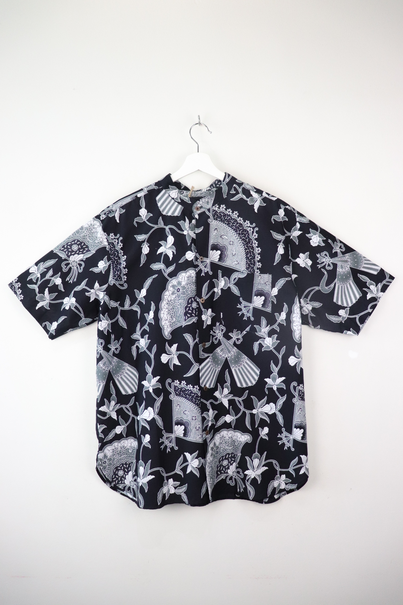 KANOEMEN Stand Collar Batik Shirt - Orlando XL [ New Fit ] 