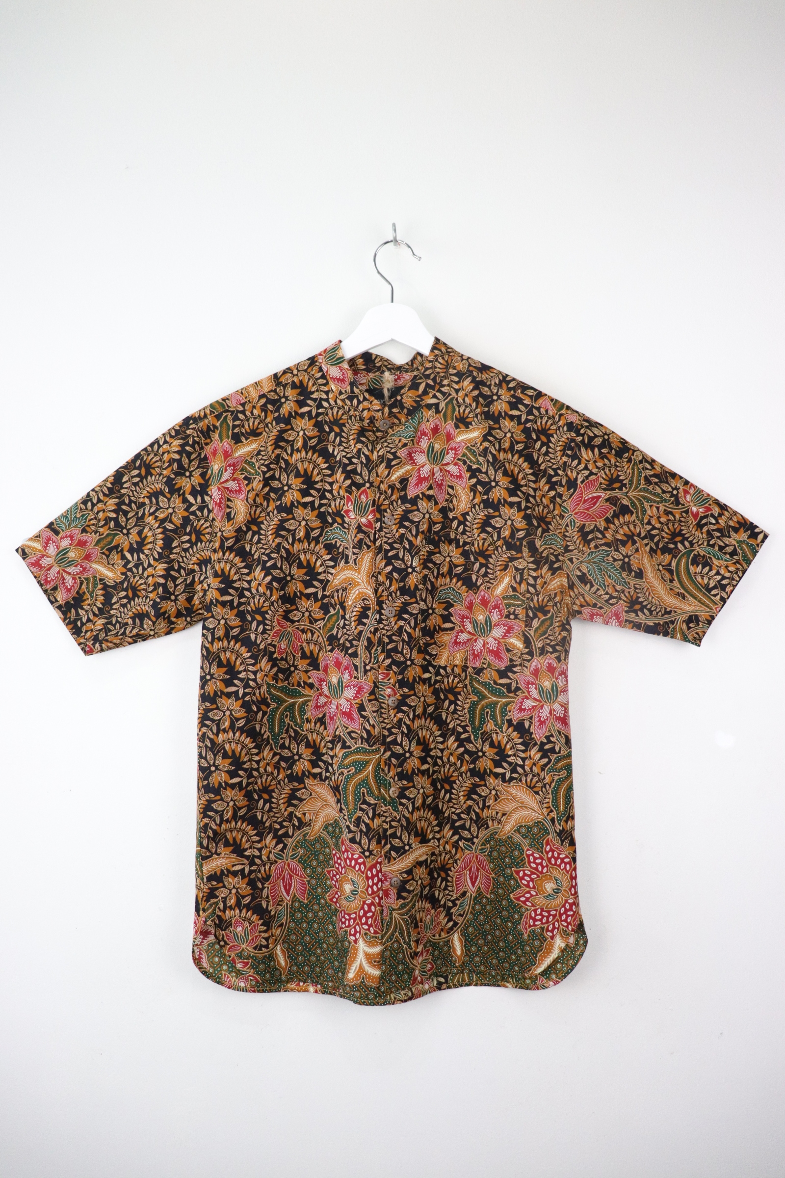 KANOEMEN Stand Collar Batik Shirt - Fraser  [ New Fit ] 