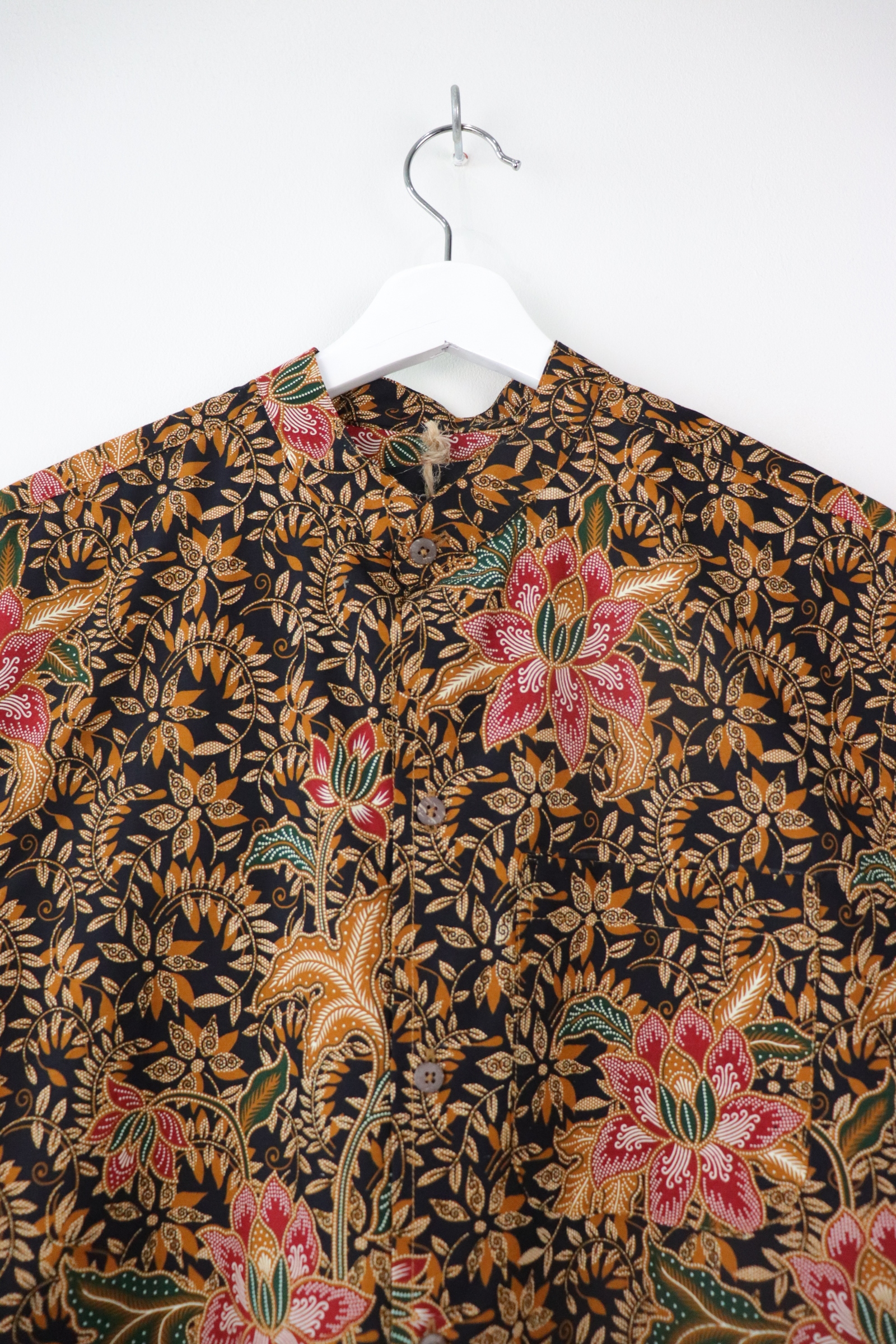 KANOEMEN Stand Collar Batik Shirt - Fraser  [ New Fit ] 