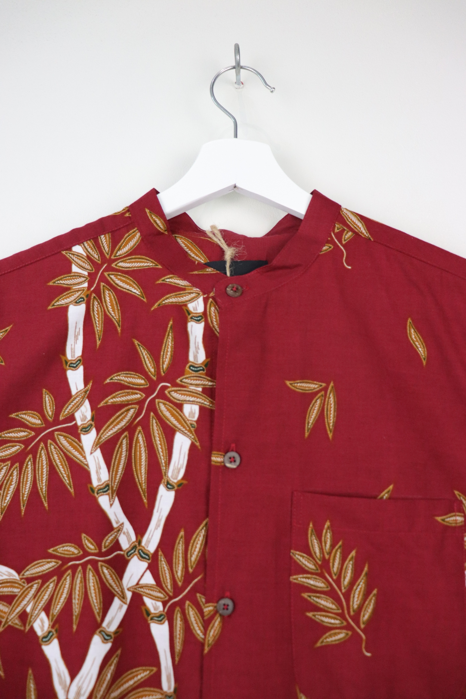 KANOEMEN Stand Collar Batik Shirt - Cupid M [ New Fit ] 