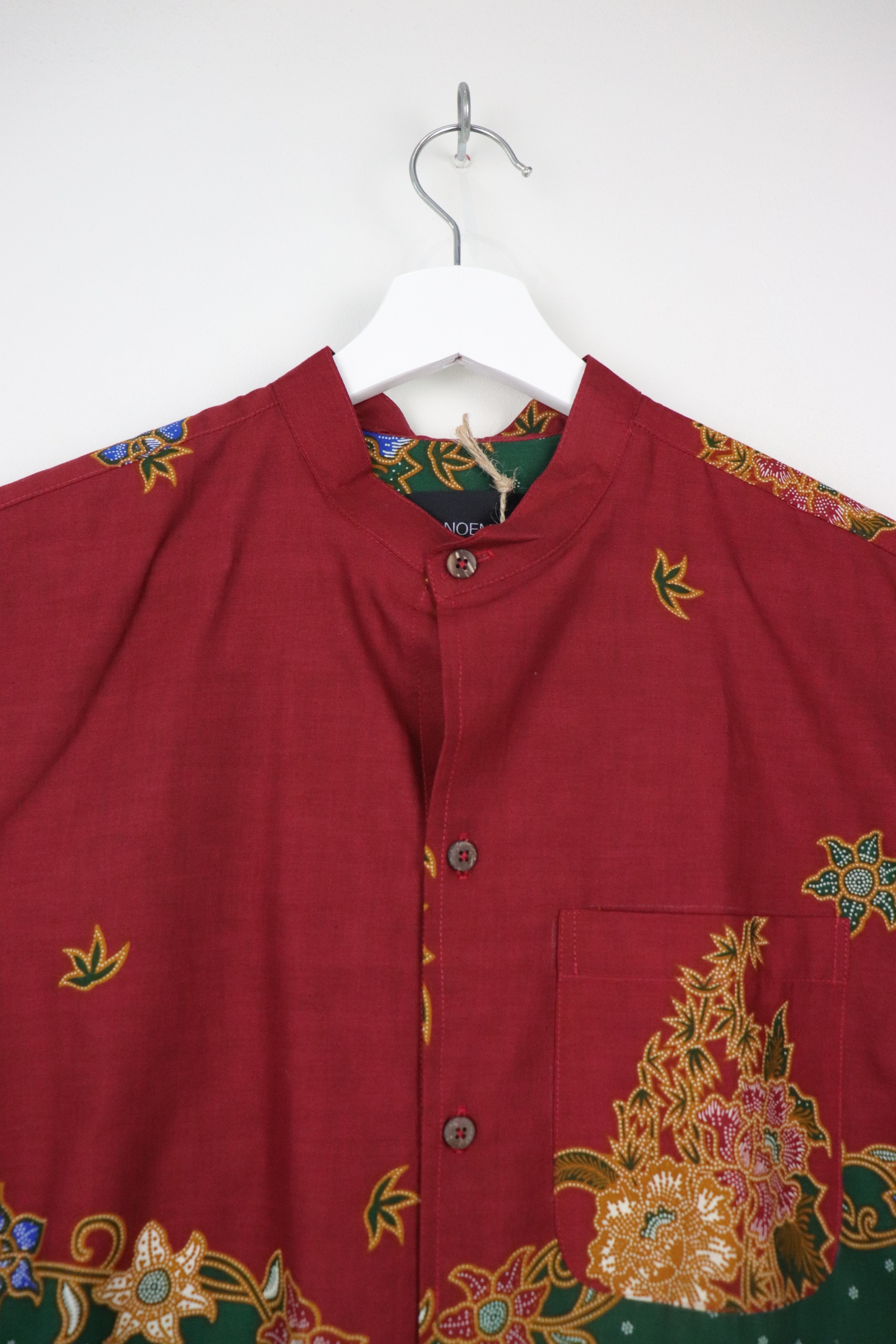 KANOEMEN Stand Collar Batik Shirt - Astro Ray S L [ New Fit ] 