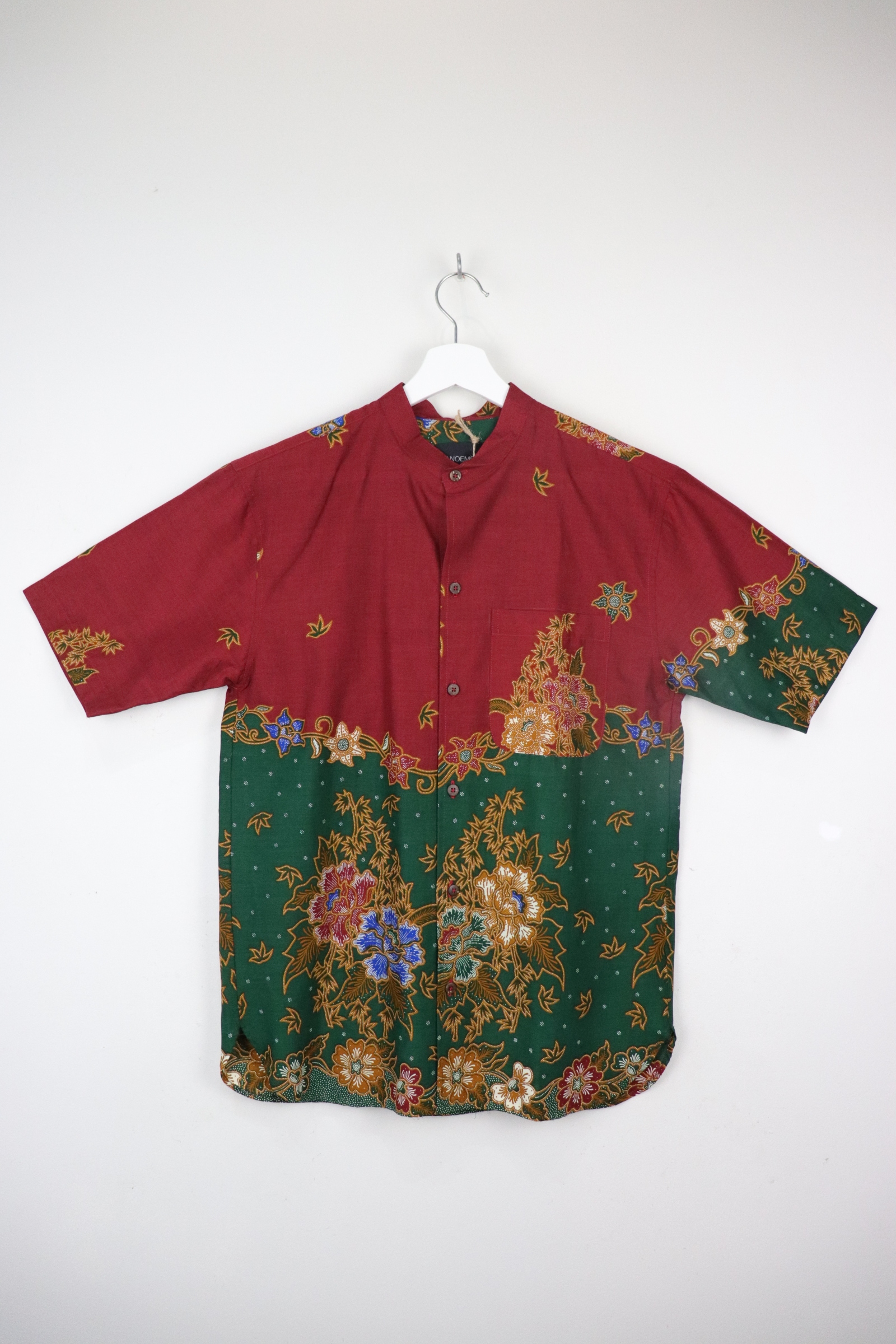 KANOEMEN Stand Collar Batik Shirt - Astro Ray S L [ New Fit ] 