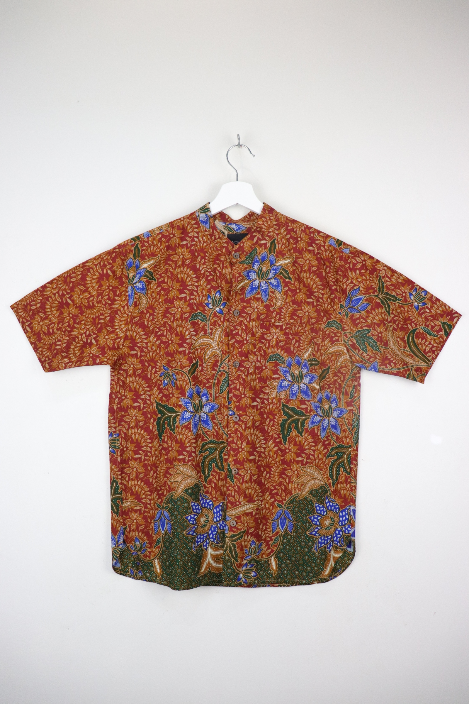 KANOEMEN Stand Collar Batik Shirt - Orion Rush S M L [ New Fit ] 