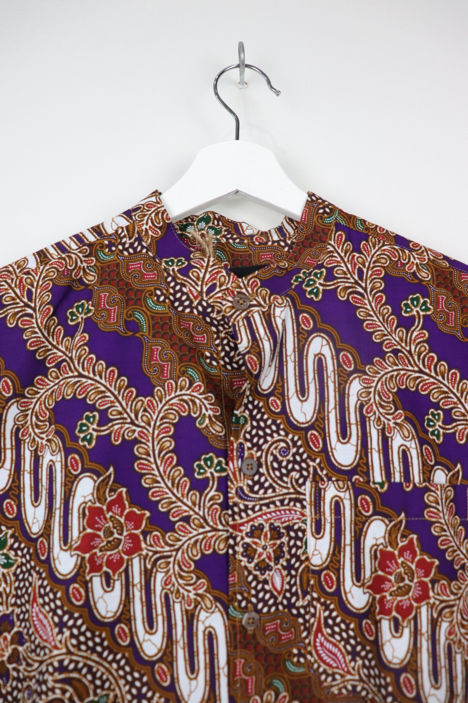 KANOEMEN Stand Collar Batik Shirt - Elio S M [ New Fit ] 
