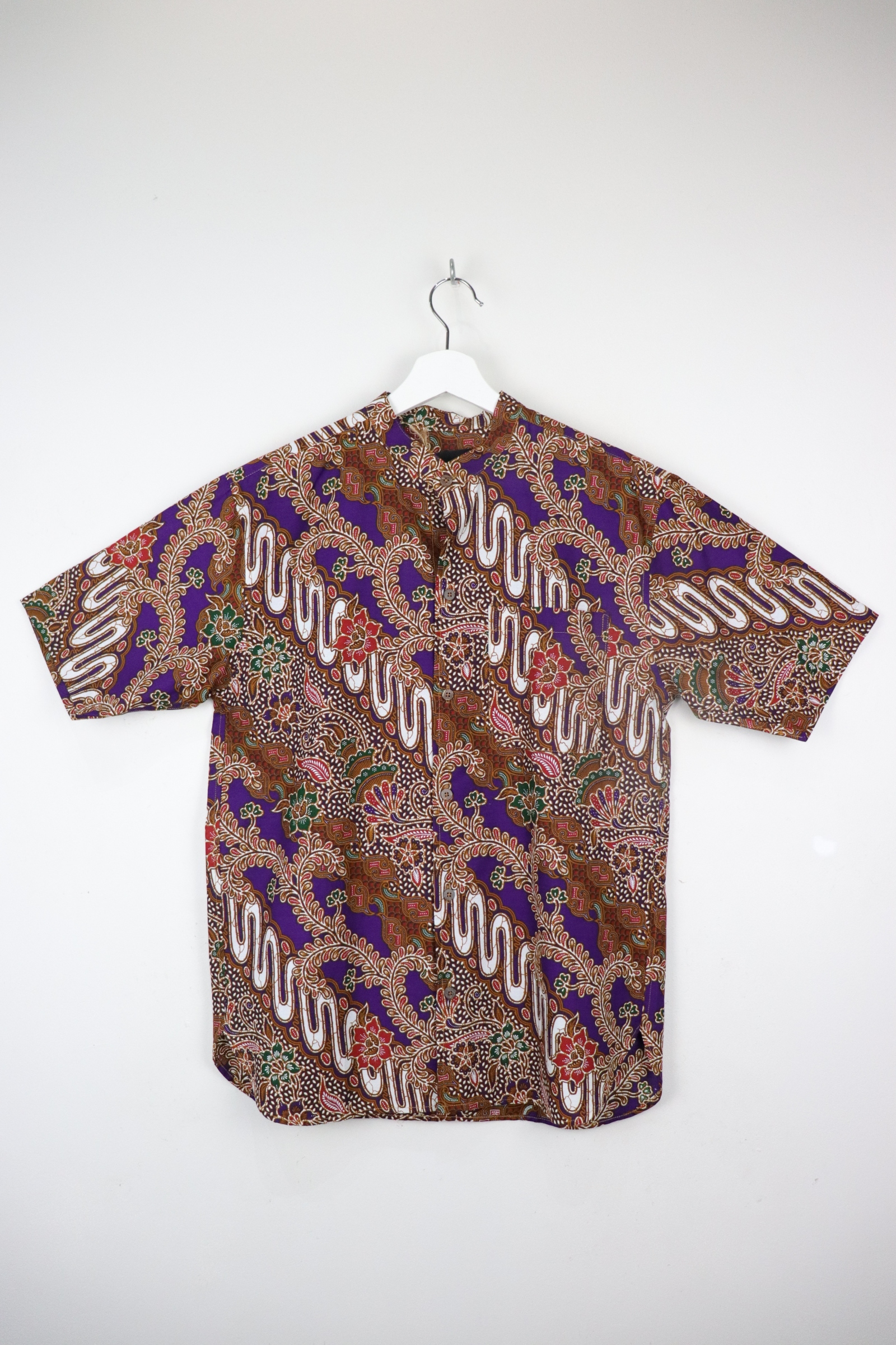 KANOEMEN Stand Collar Batik Shirt - Elio S M [ New Fit ] 