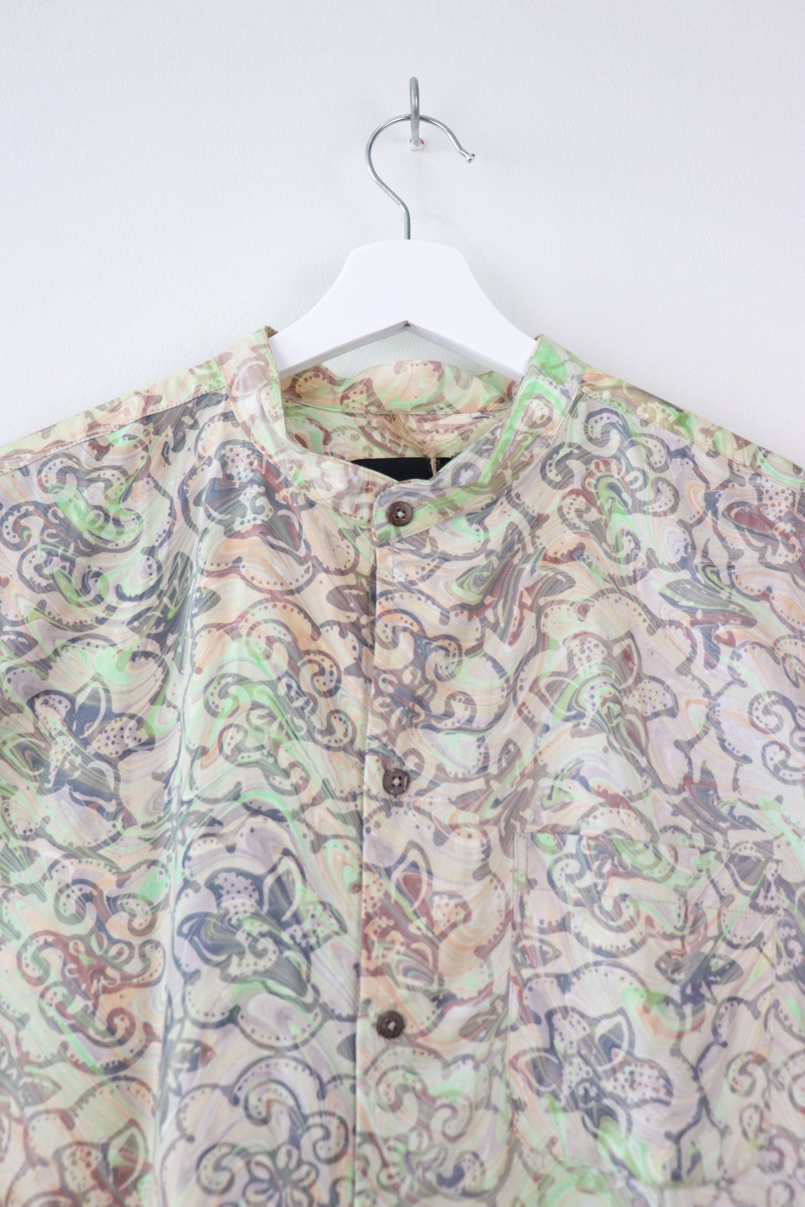 KANOEMEN HM Stand Collar Batik Shirt - Venus Sun L [ New Fit ] 