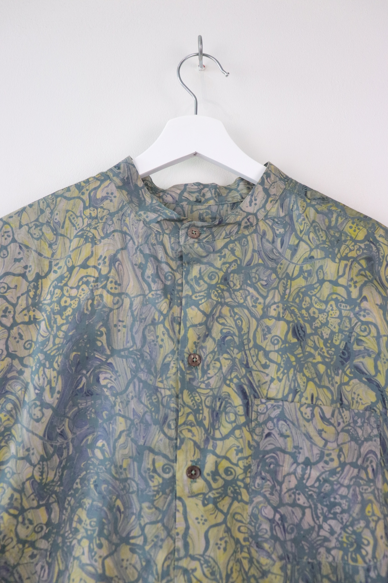 KANOEMEN HM Stand Collar Batik Shirt - Saturn Dawn L [ New Fit ] 