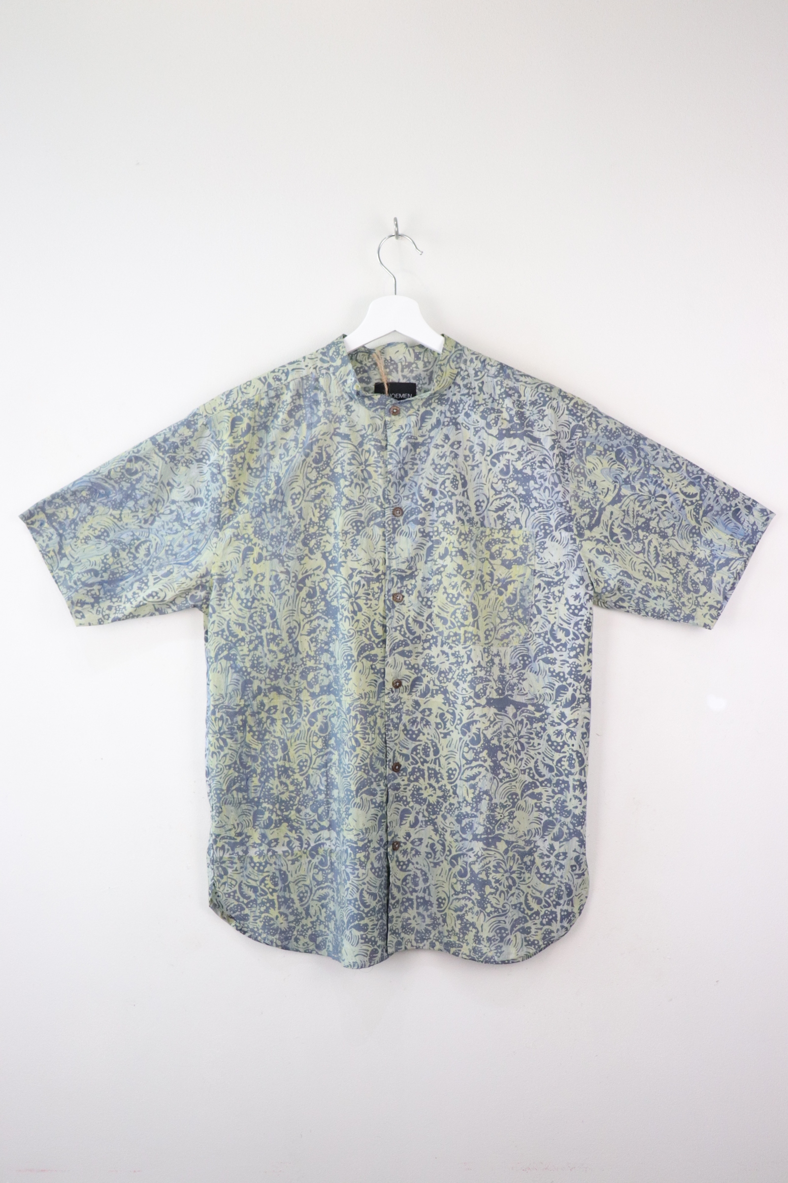 KANOEMEN HM Stand Collar Batik Shirt - Virgo Blue M [ New Fit ] 