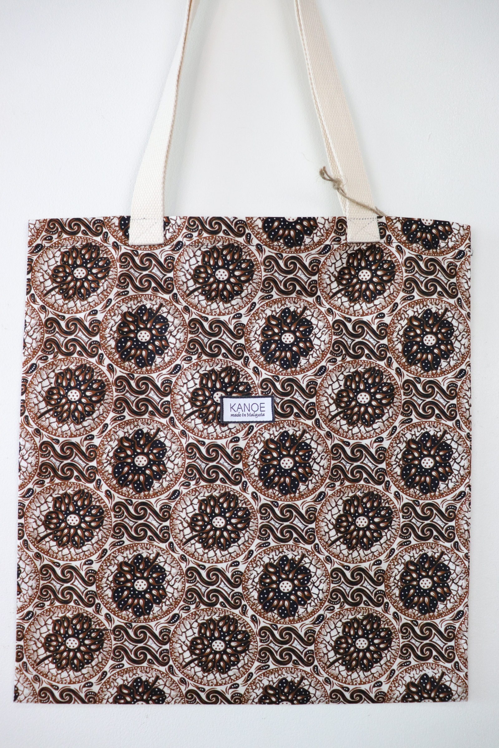 Batik Tote Bag - Coffee Cake