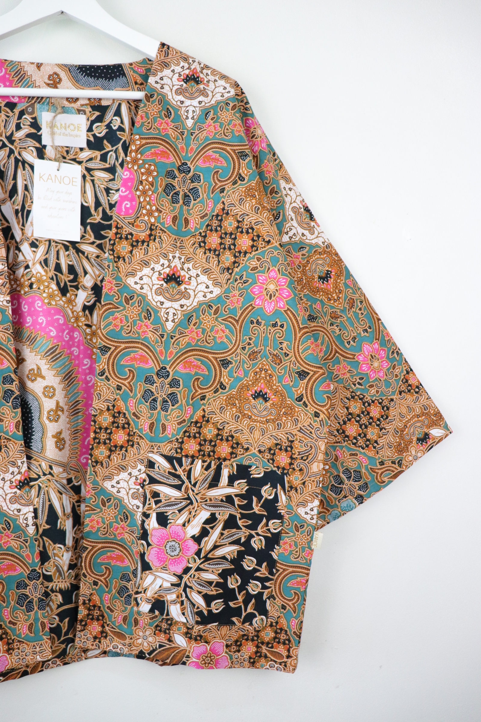 Batik Kimono Basic - Minty Choco