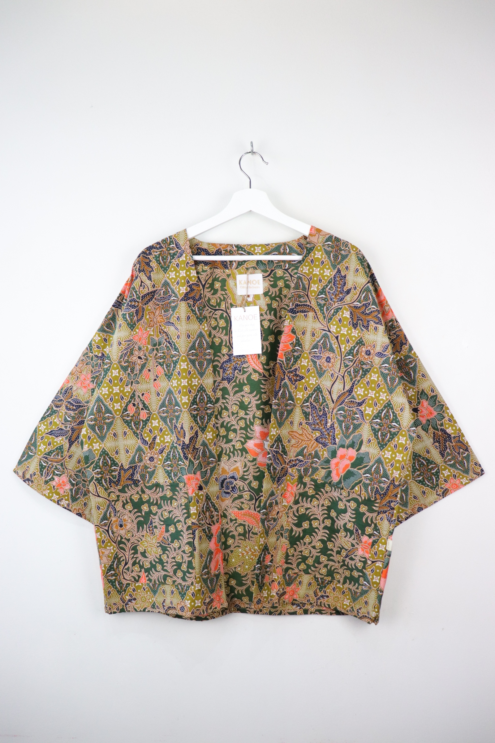 Batik Kimono Basic - Basil Lime