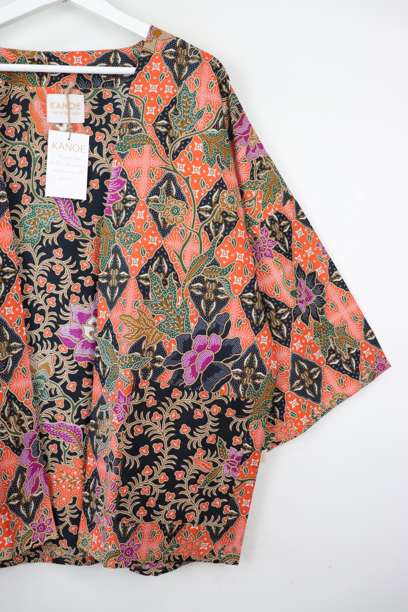 Batik Kimono Basic - Maple Leaf