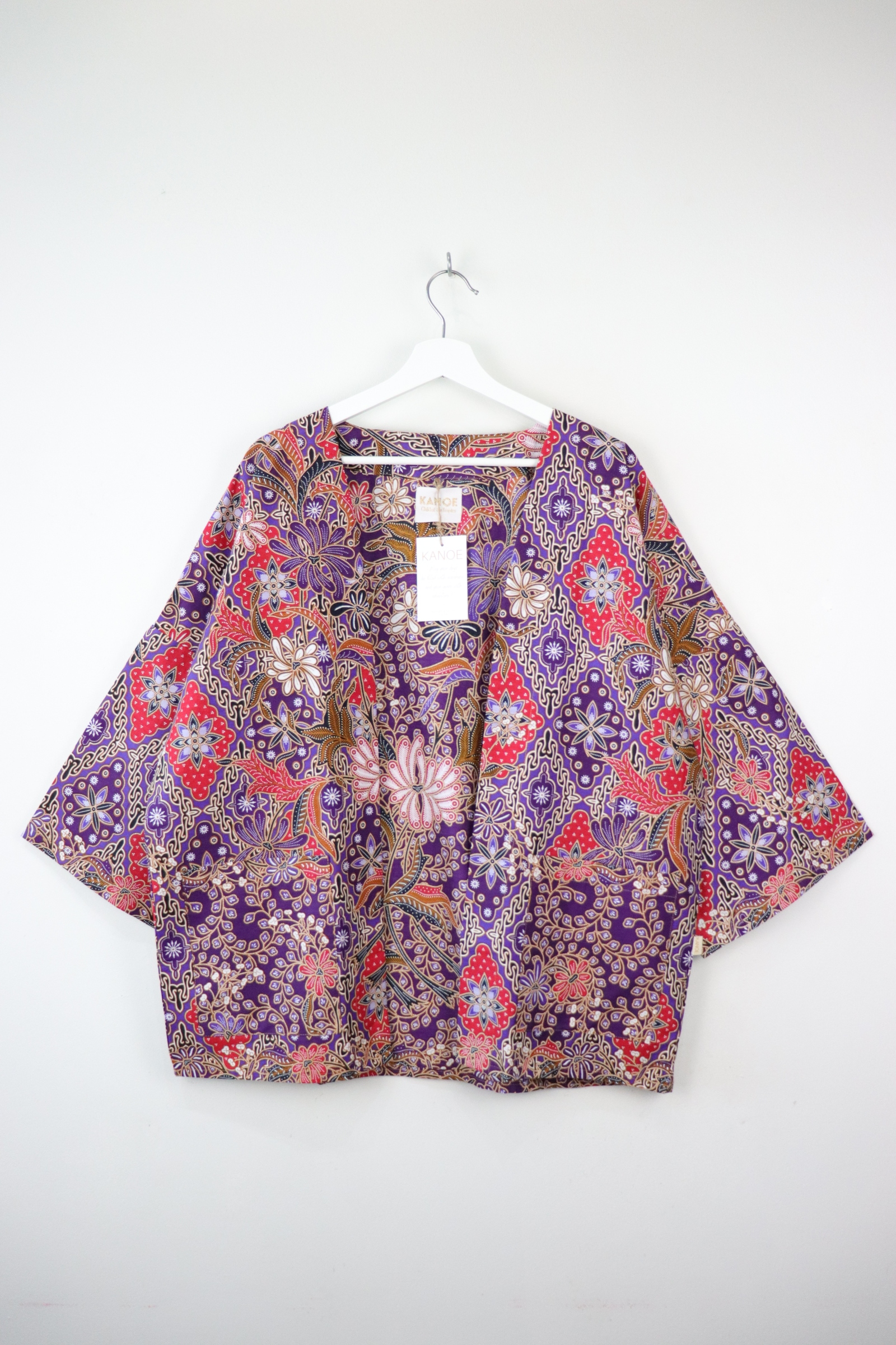 Batik Kimono Basic - Violet Blaze