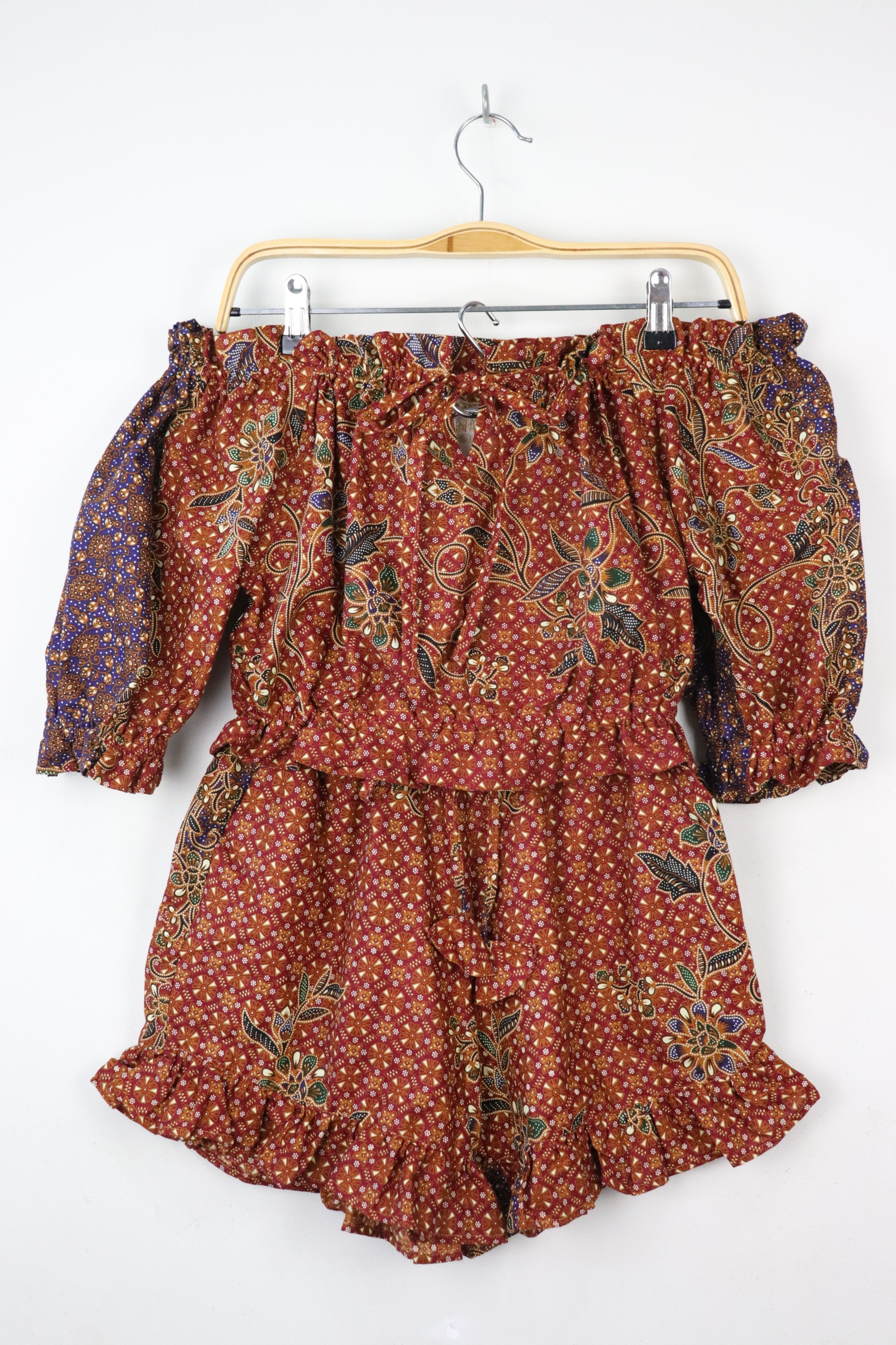 Batik Lounge Set - Red Earth