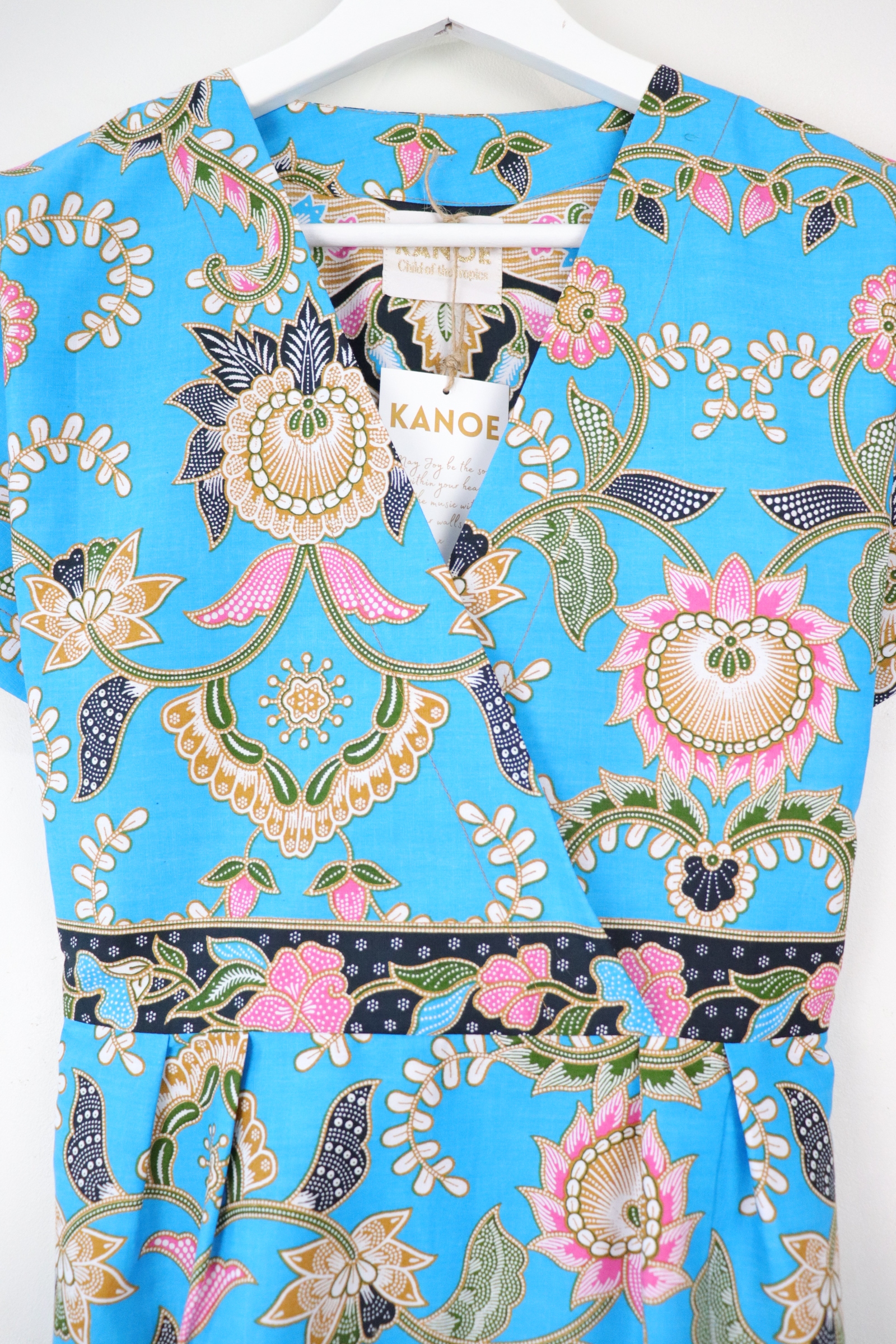 Kimono wrap dress - Bleu Skies