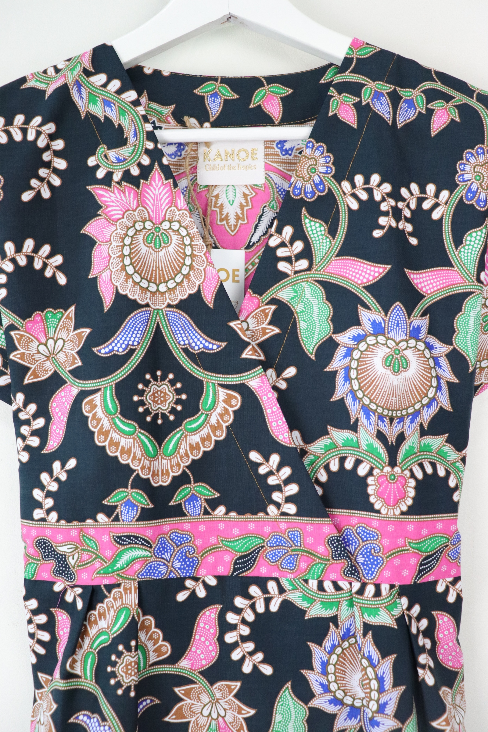 Kimono wrap dress - Pink Poppy