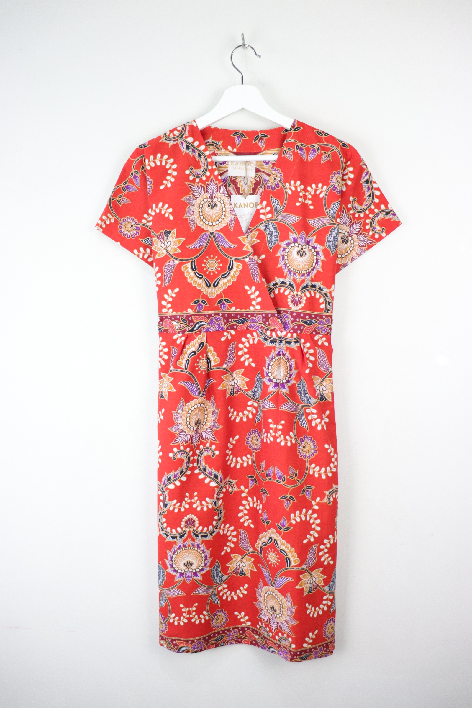 Kimono wrap dress - Fiery Flames