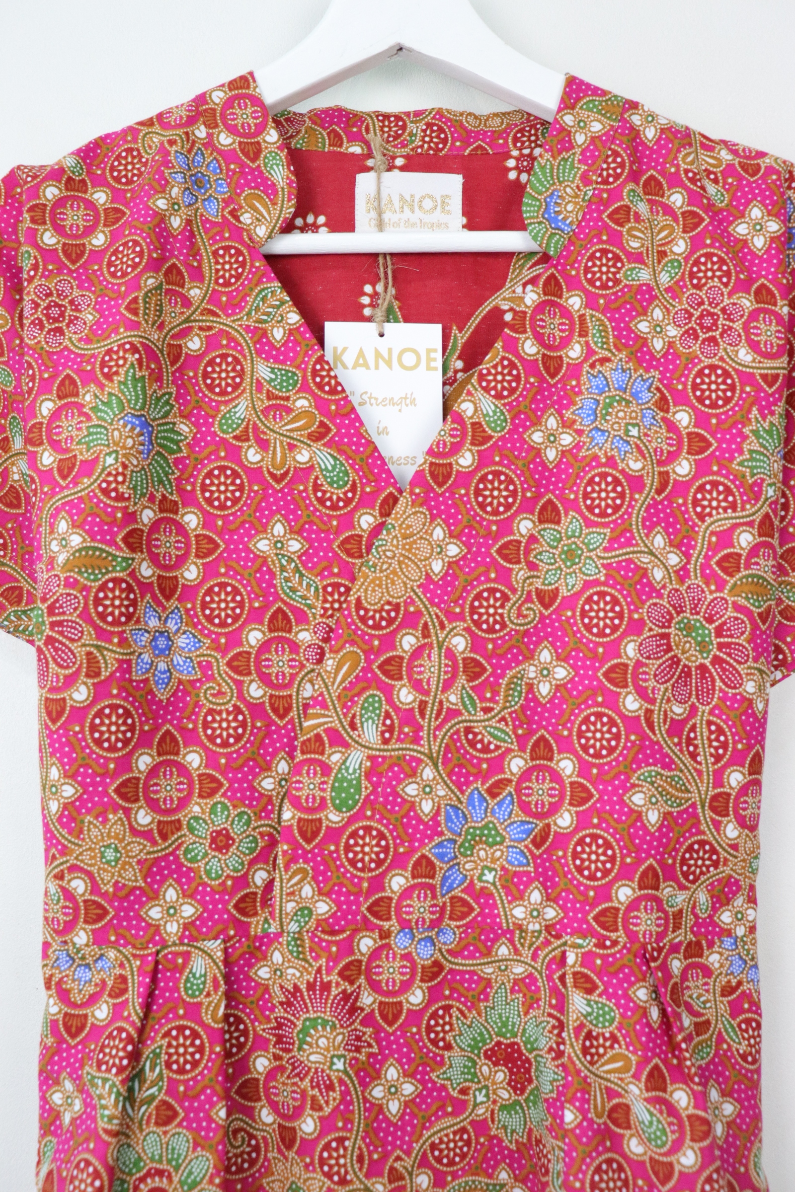Kimono wrap dress w/ mandarin collar - Pinkie Promise