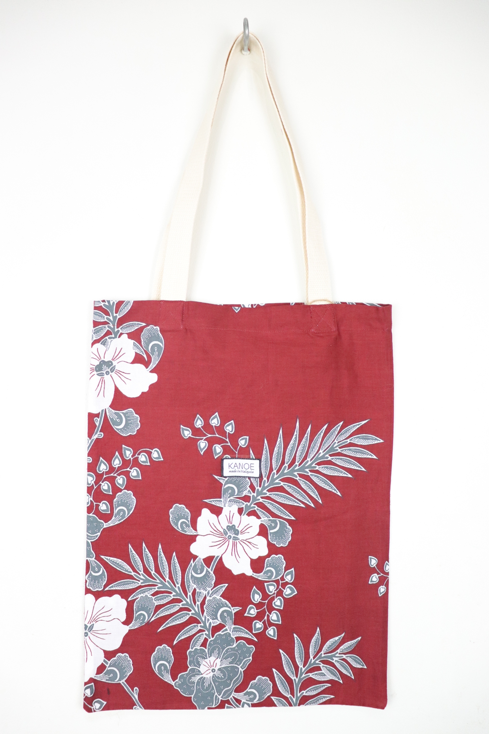 Batik Tote Bag - Mid Red Jasper (B)