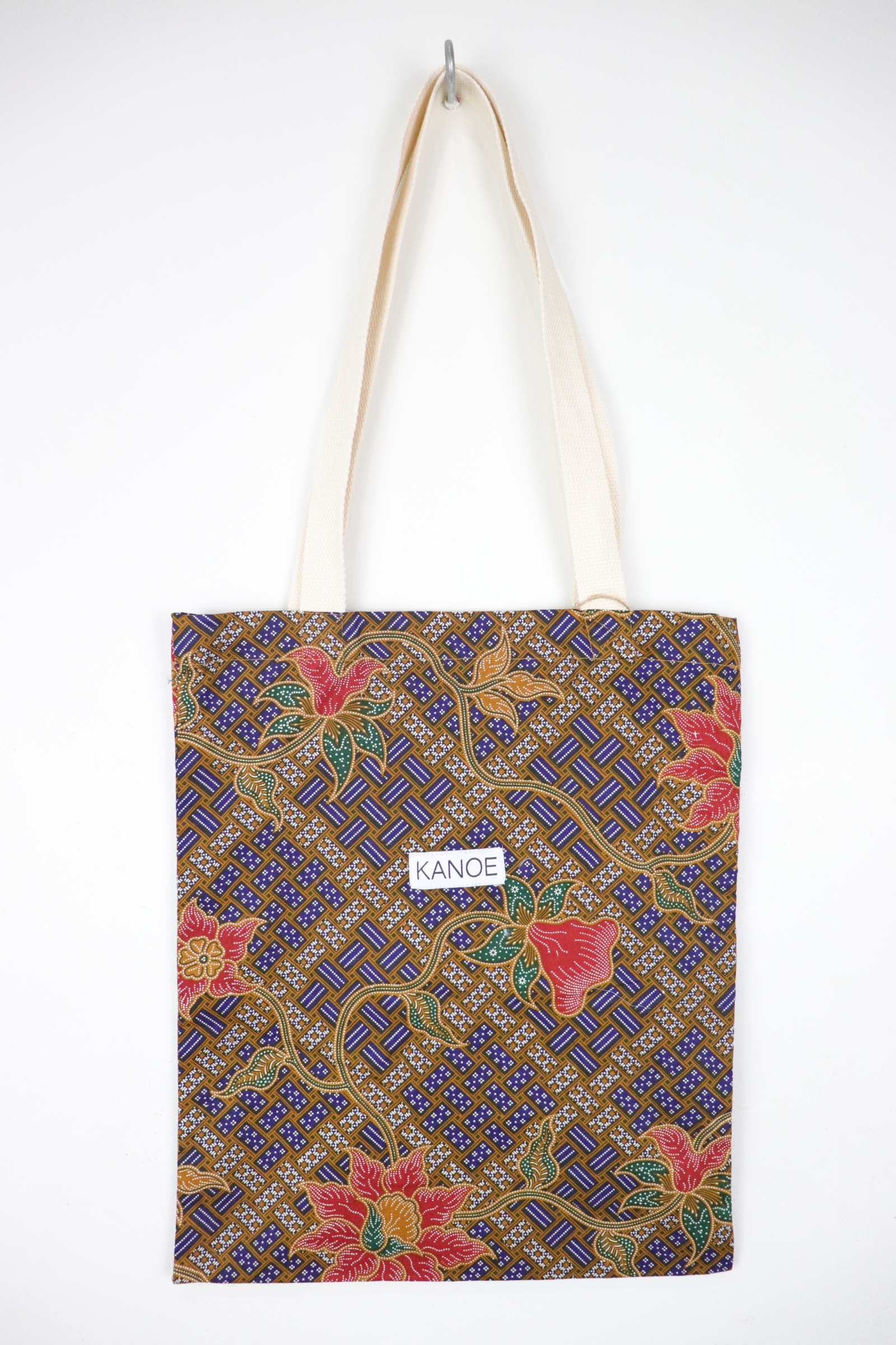 Batik Tote Bag - Mid Lavender (D)
