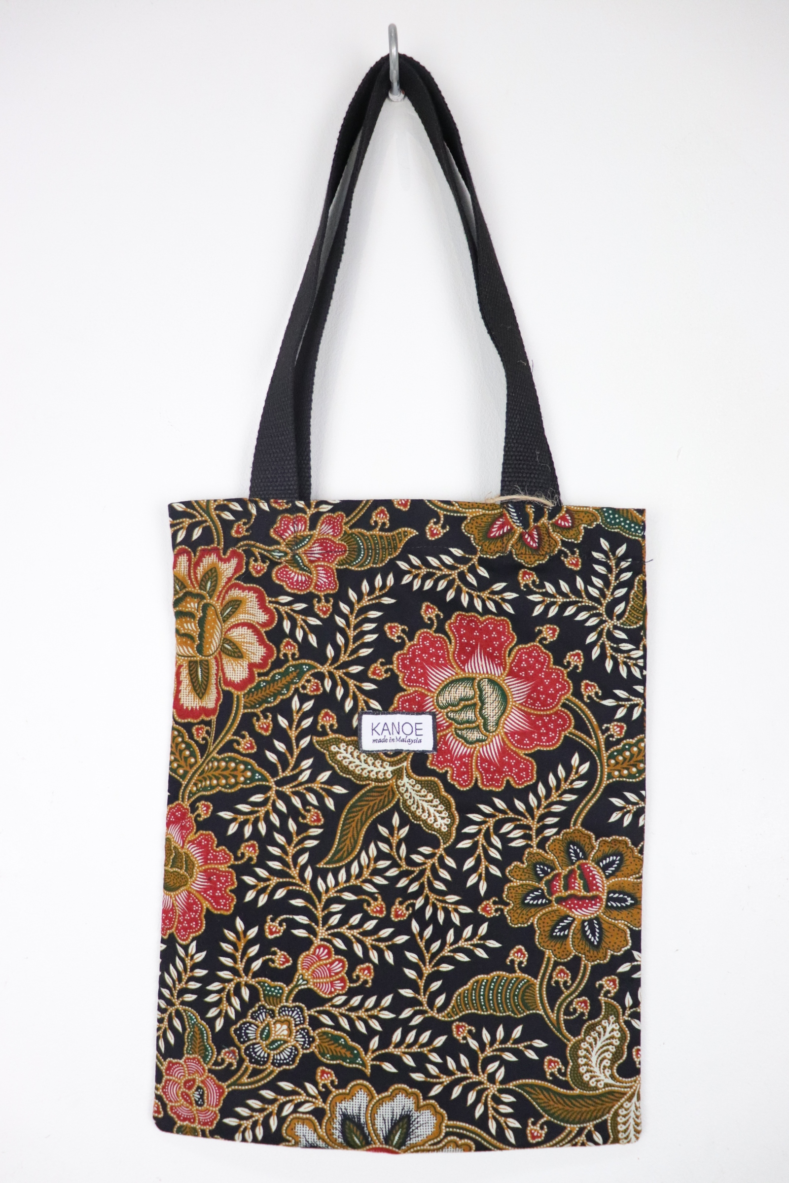 Batik Tote Bag - Mini Dark Blossom (G)