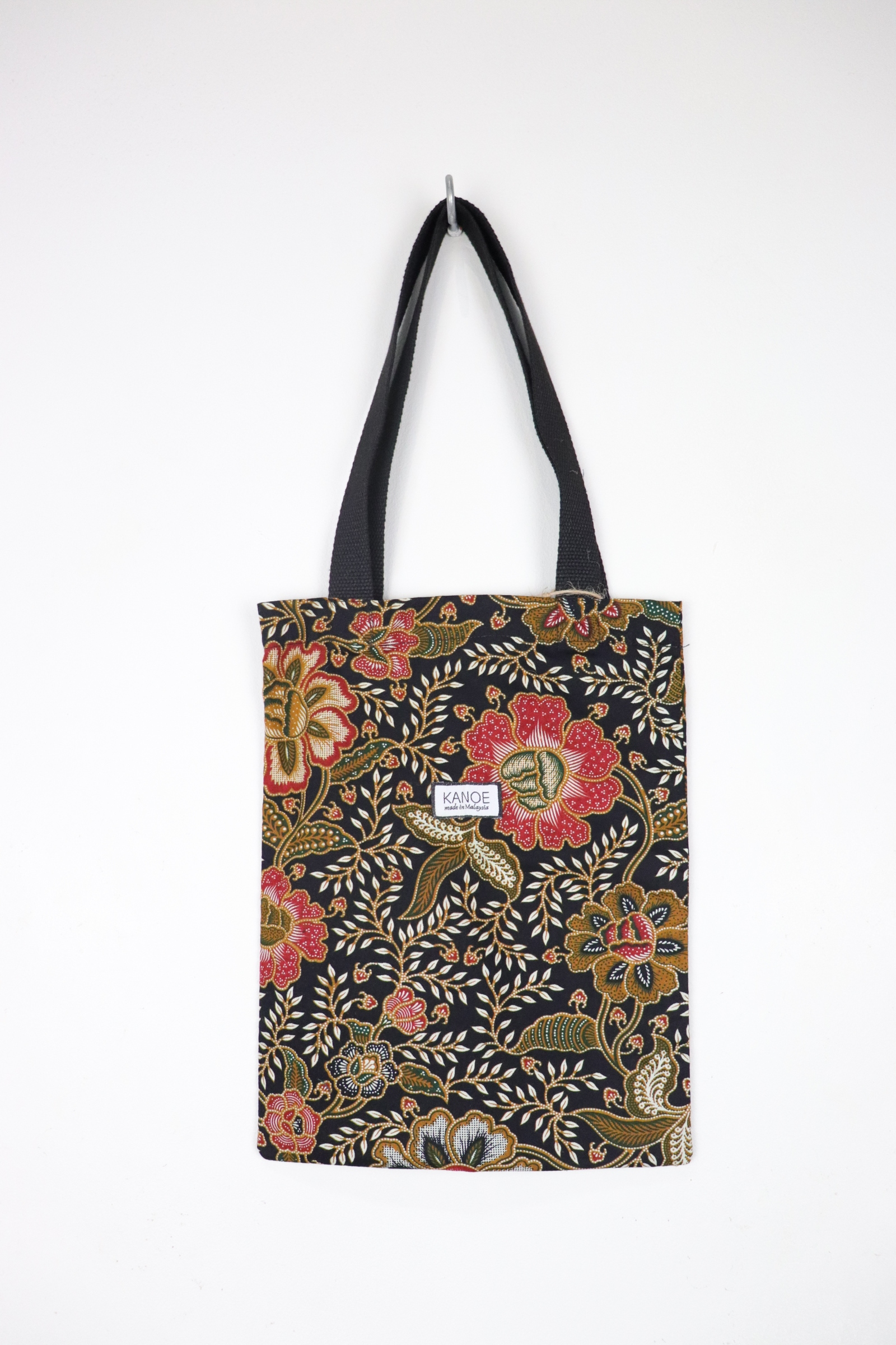 Batik Tote Bag - Mini Dark Blossom (G)